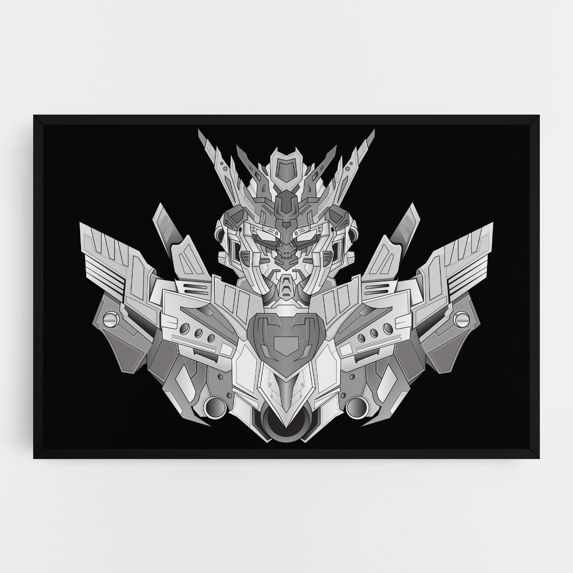 Obraz na Płótnie Grey Robot mockup 0