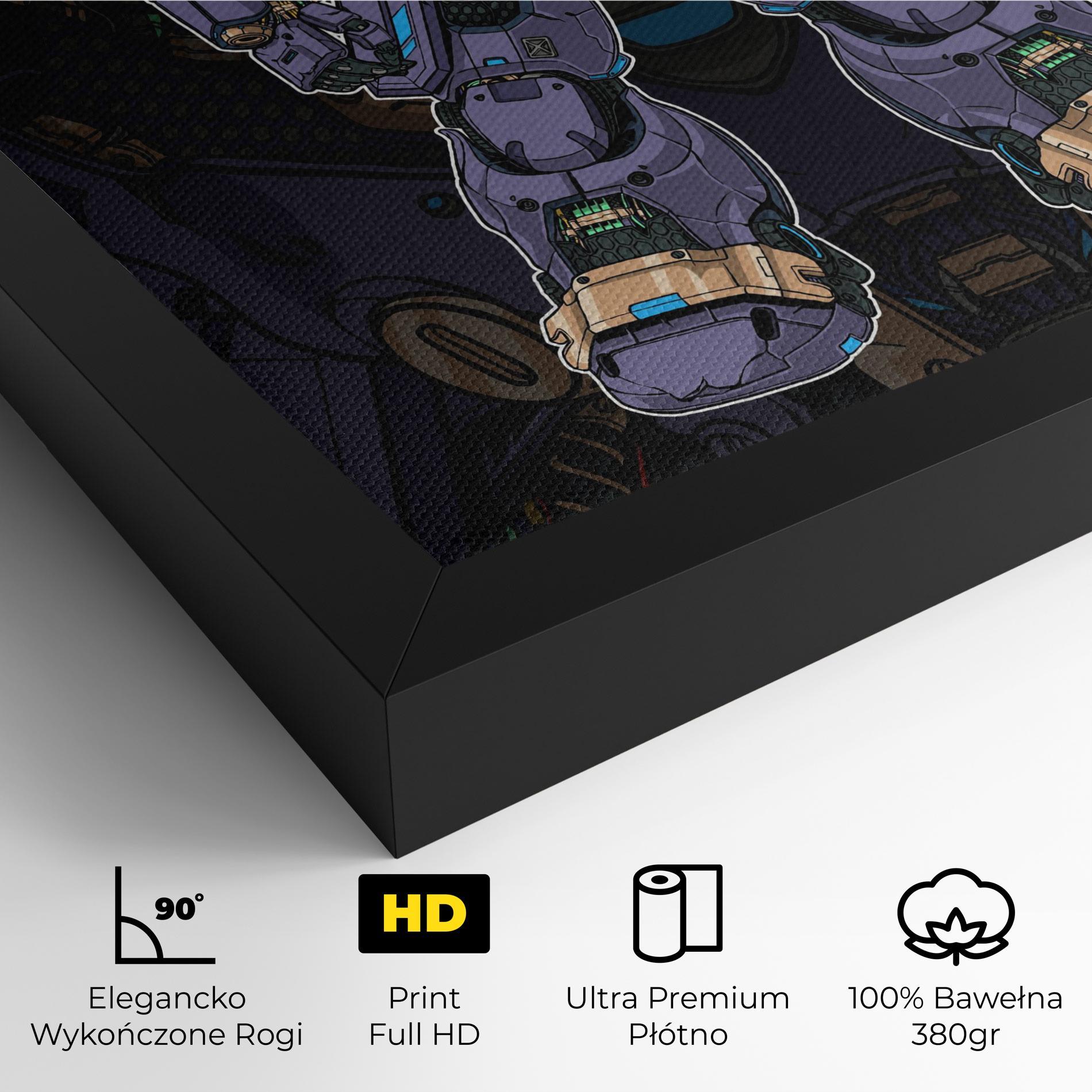 Obraz na Płótnie Purple Cream Robot mockup 4