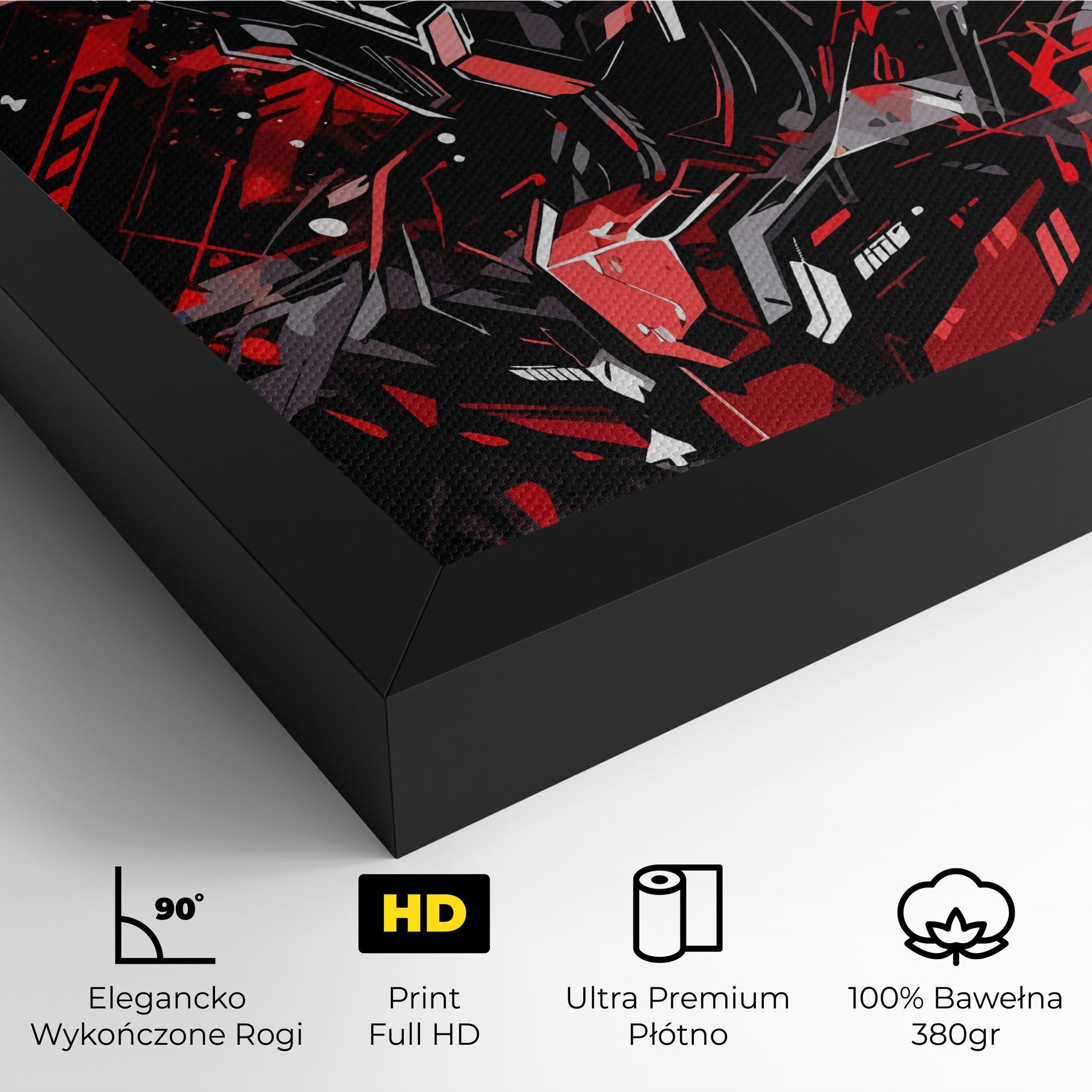 Obraz na Płótnie Red Grey Robot mockup 4