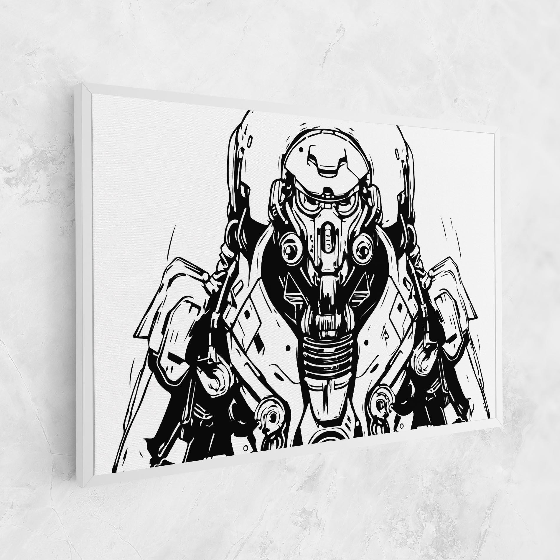 Obraz na Płótnie Military Robot mockup 1