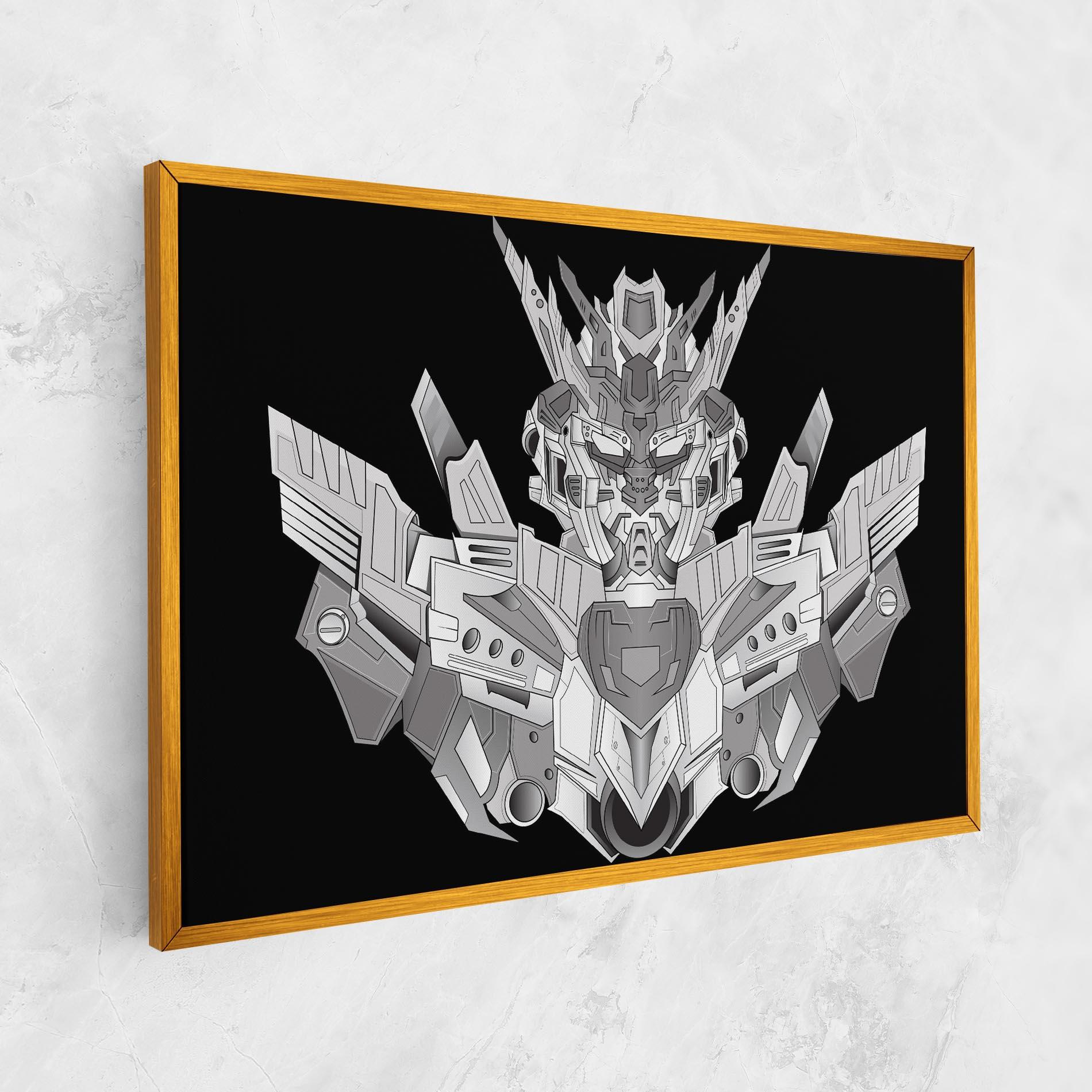 Obraz na Płótnie Grey Robot mockup 1