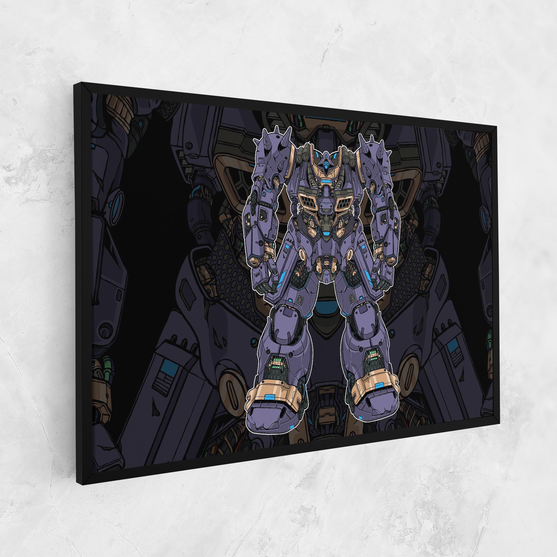 Obraz na Płótnie Purple Cream Robot mockup 1