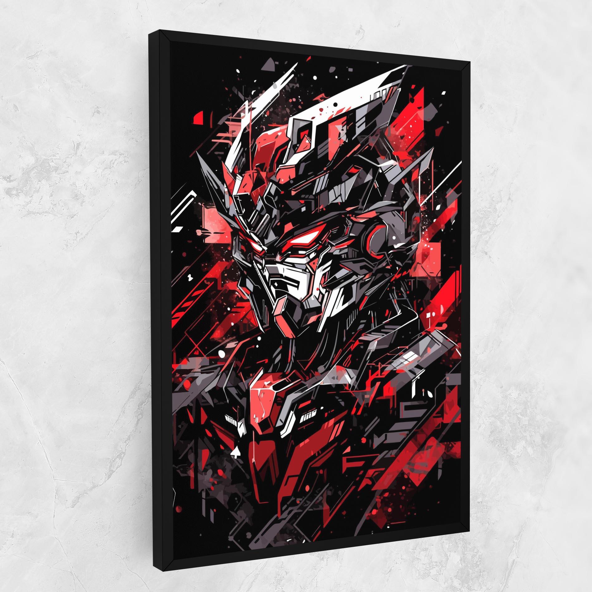 Obraz na Płótnie Red Grey Robot mockup 1