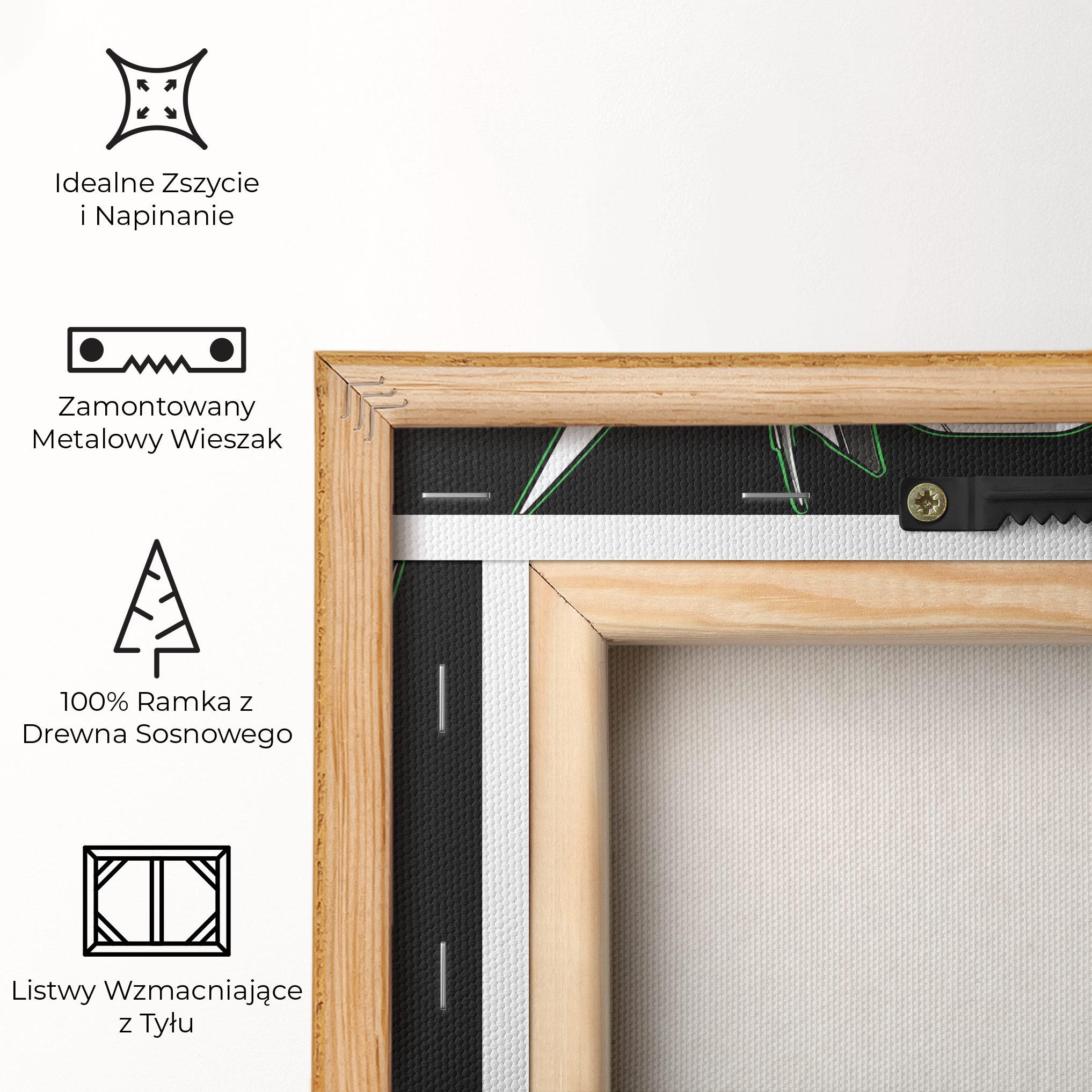 Obraz na Płótnie Neon Transformer mockup 5