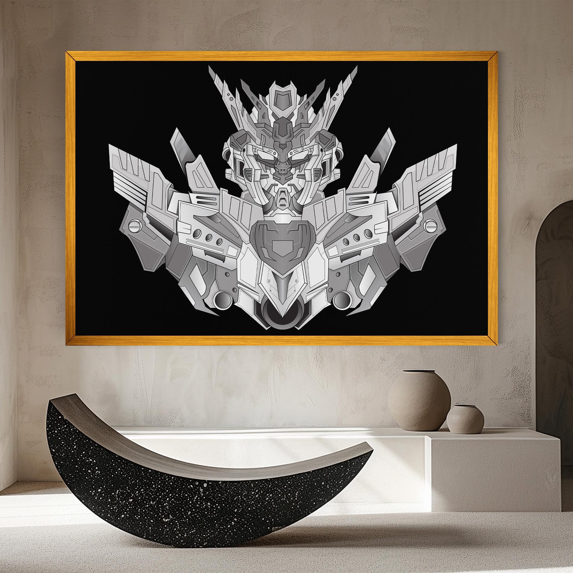 Obraz na Płótnie Grey Robot mockup 8