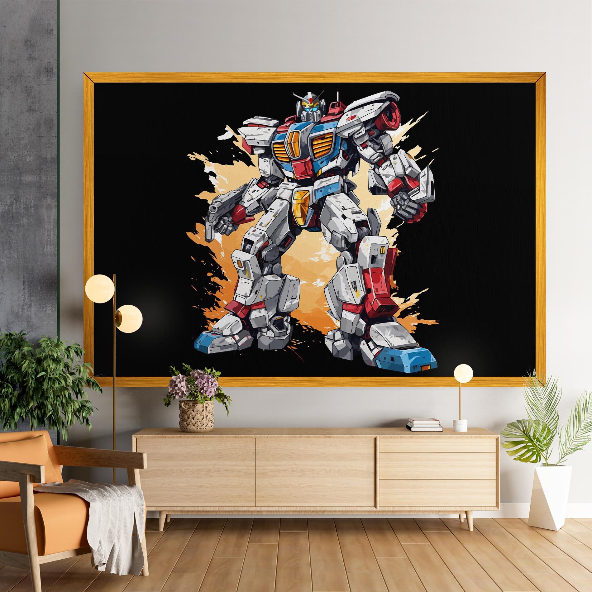 Obraz na Płótnie Crazy Robot mockup 9