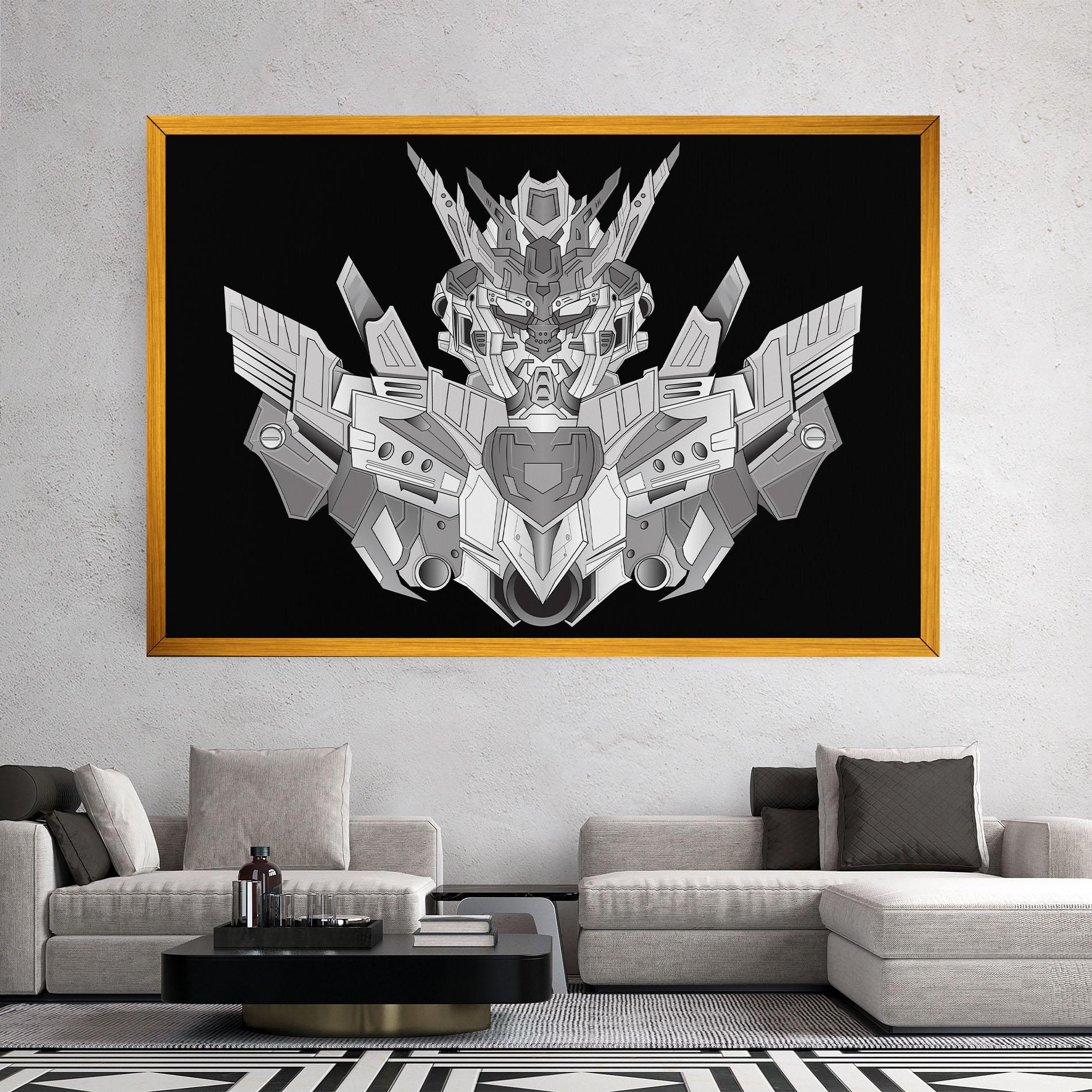 Obraz na Płótnie Grey Robot mockup 2