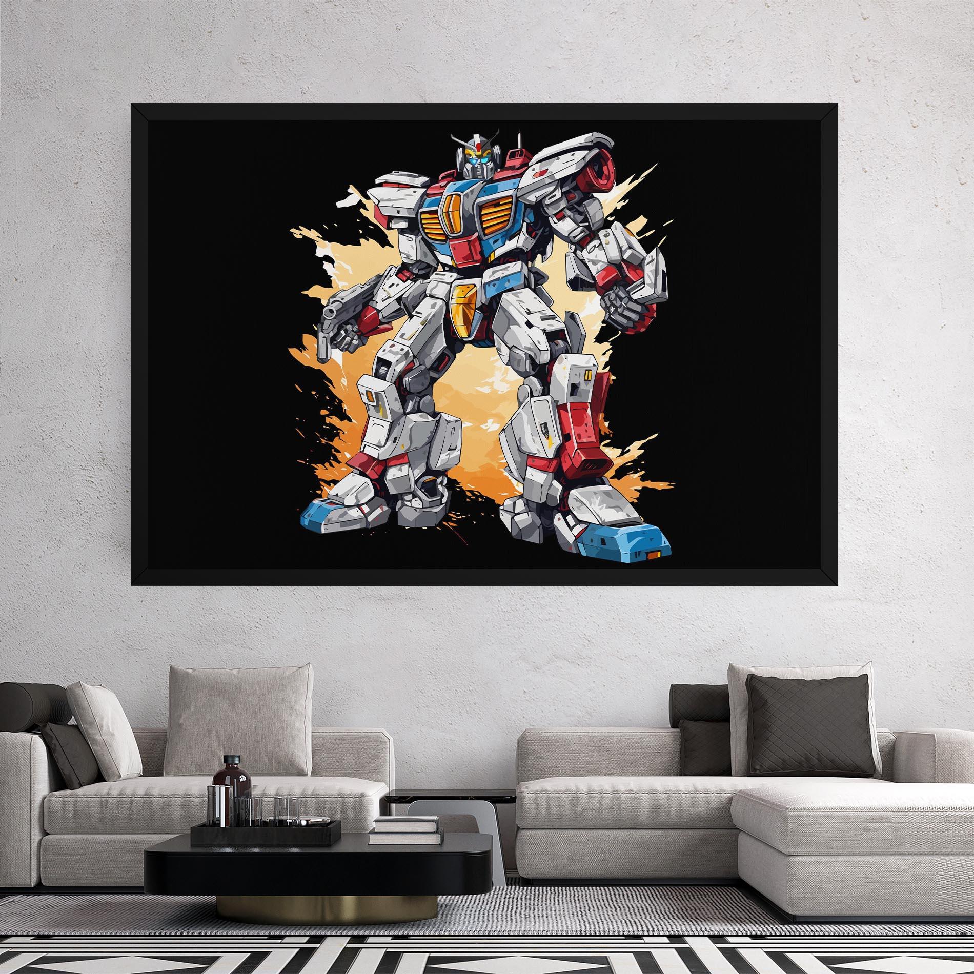 Obraz na Płótnie Crazy Robot mockup 2