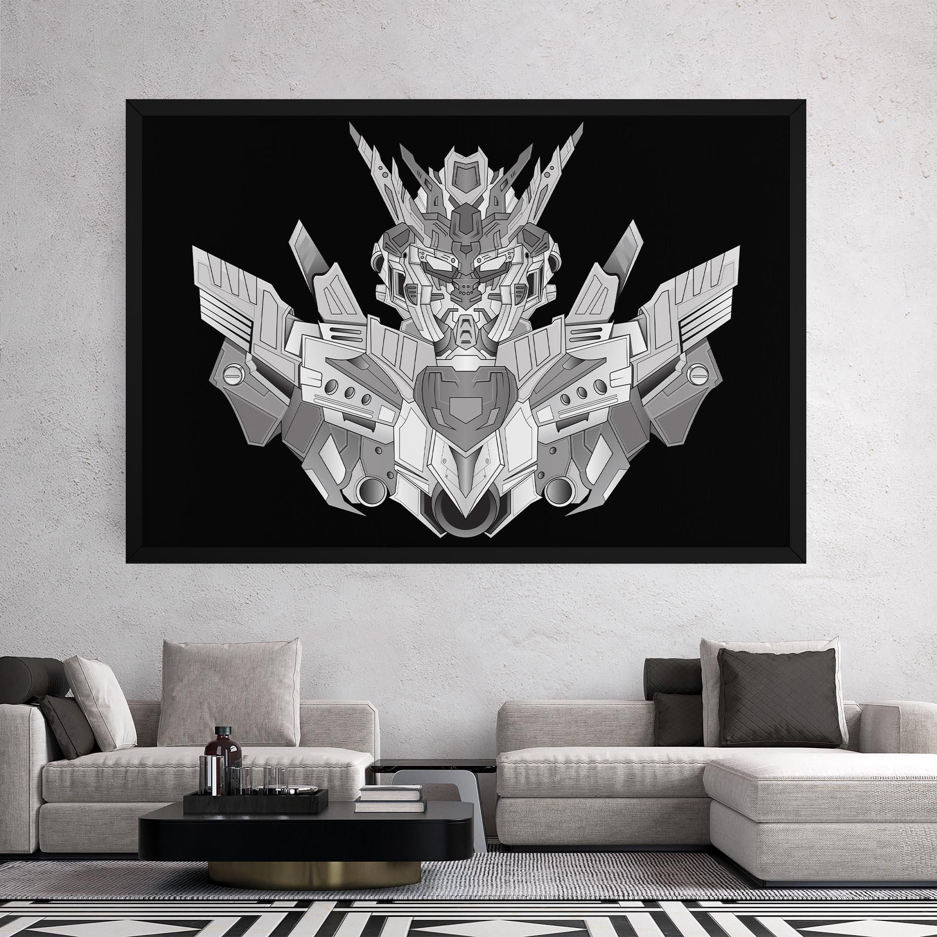 Obraz na Płótnie Grey Robot mockup 2