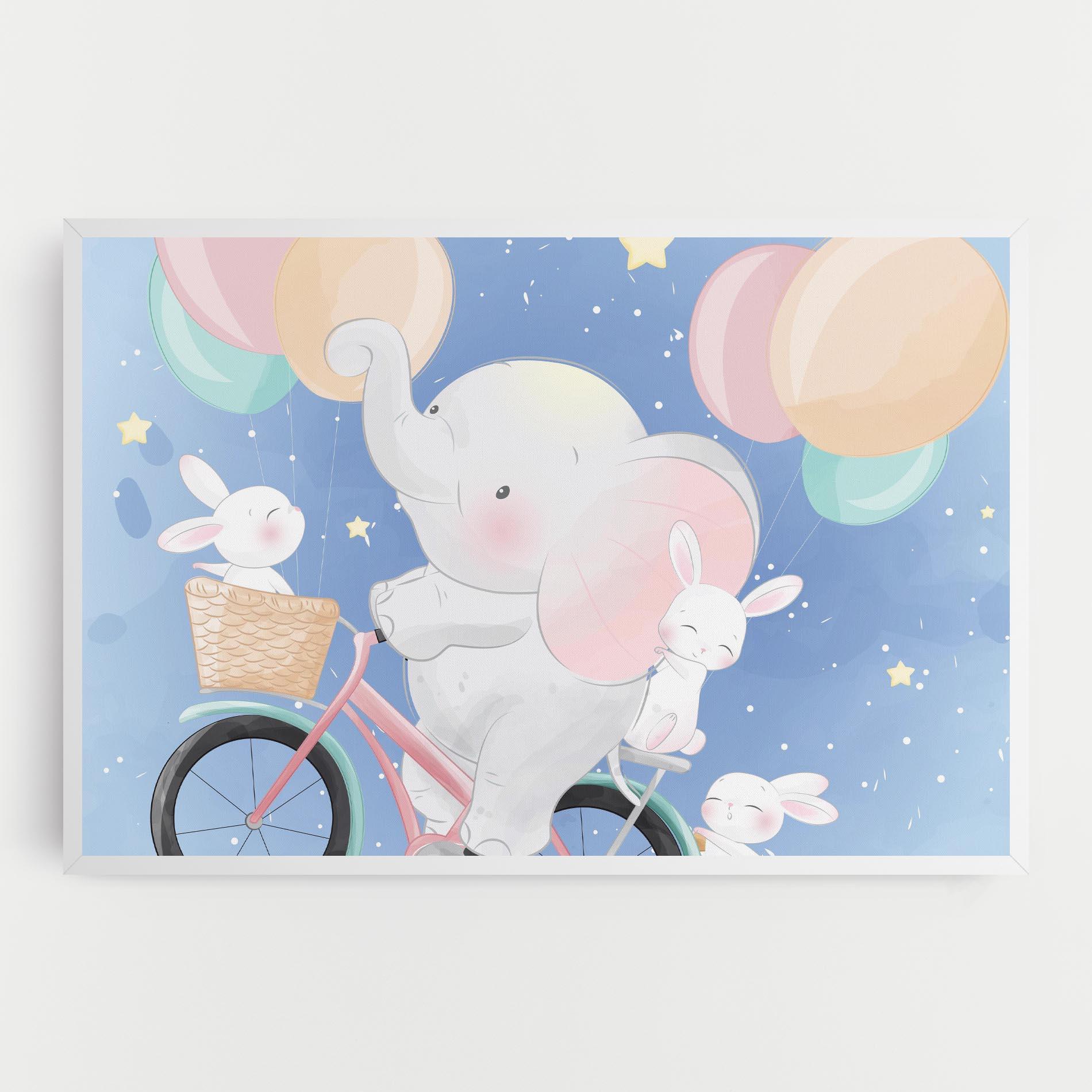Obraz na Płótnie Bike Elephant mockup 0