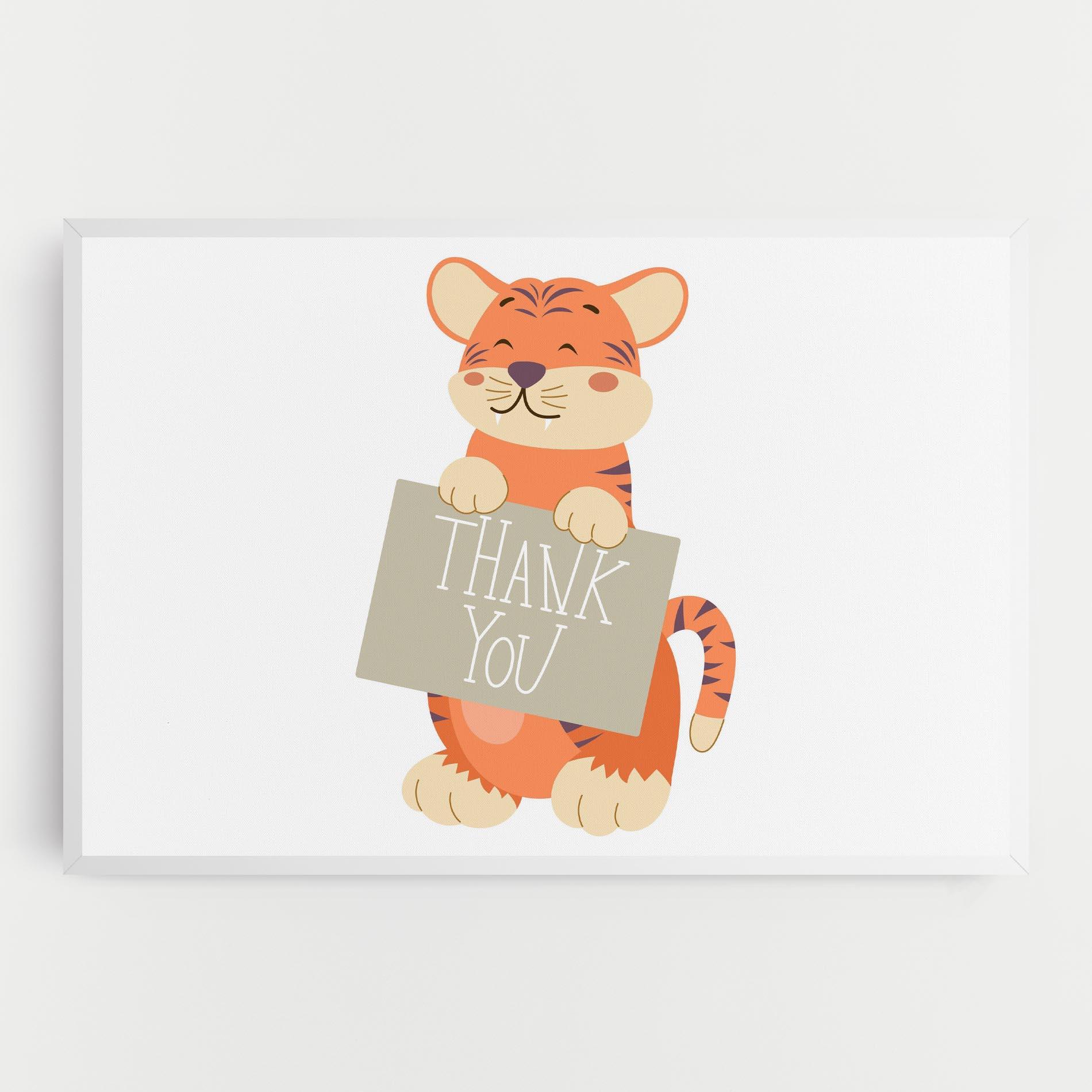 Obraz na Płótnie Tiger Thank U mockup 0
