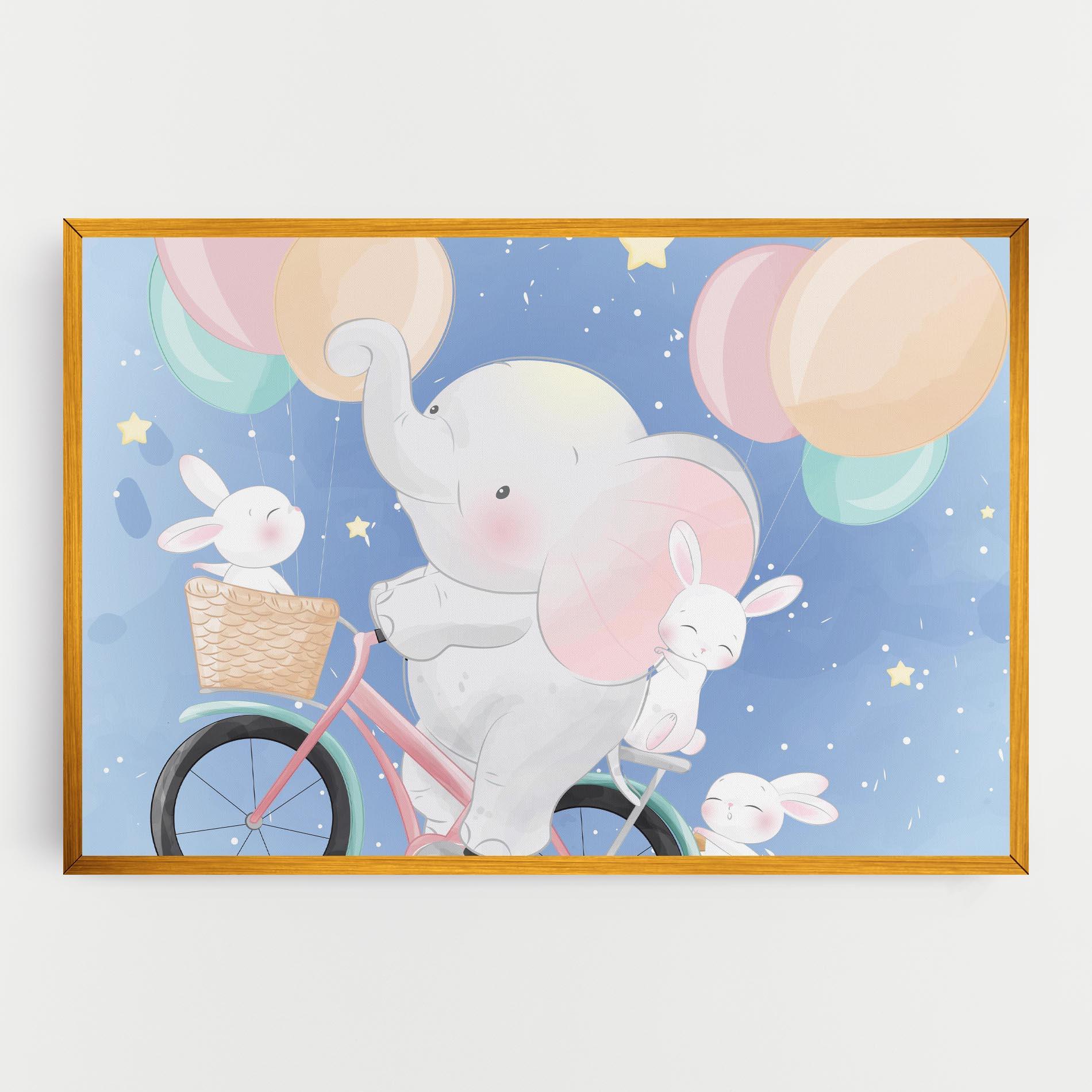 Obraz na Płótnie Bike Elephant mockup 0