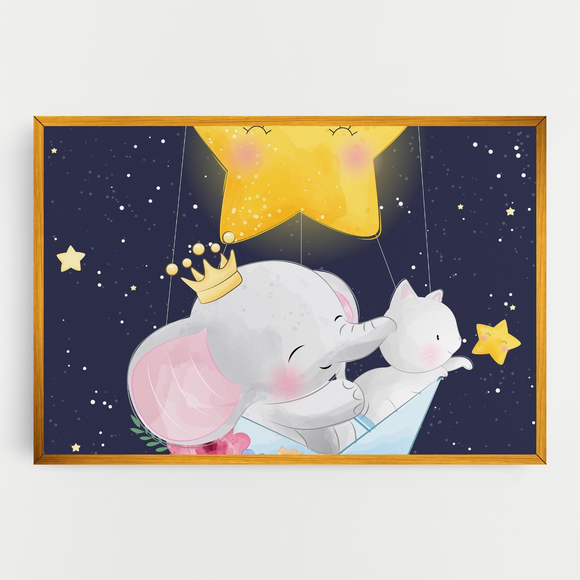 Obraz na Płótnie Elephant Cat mockup 0