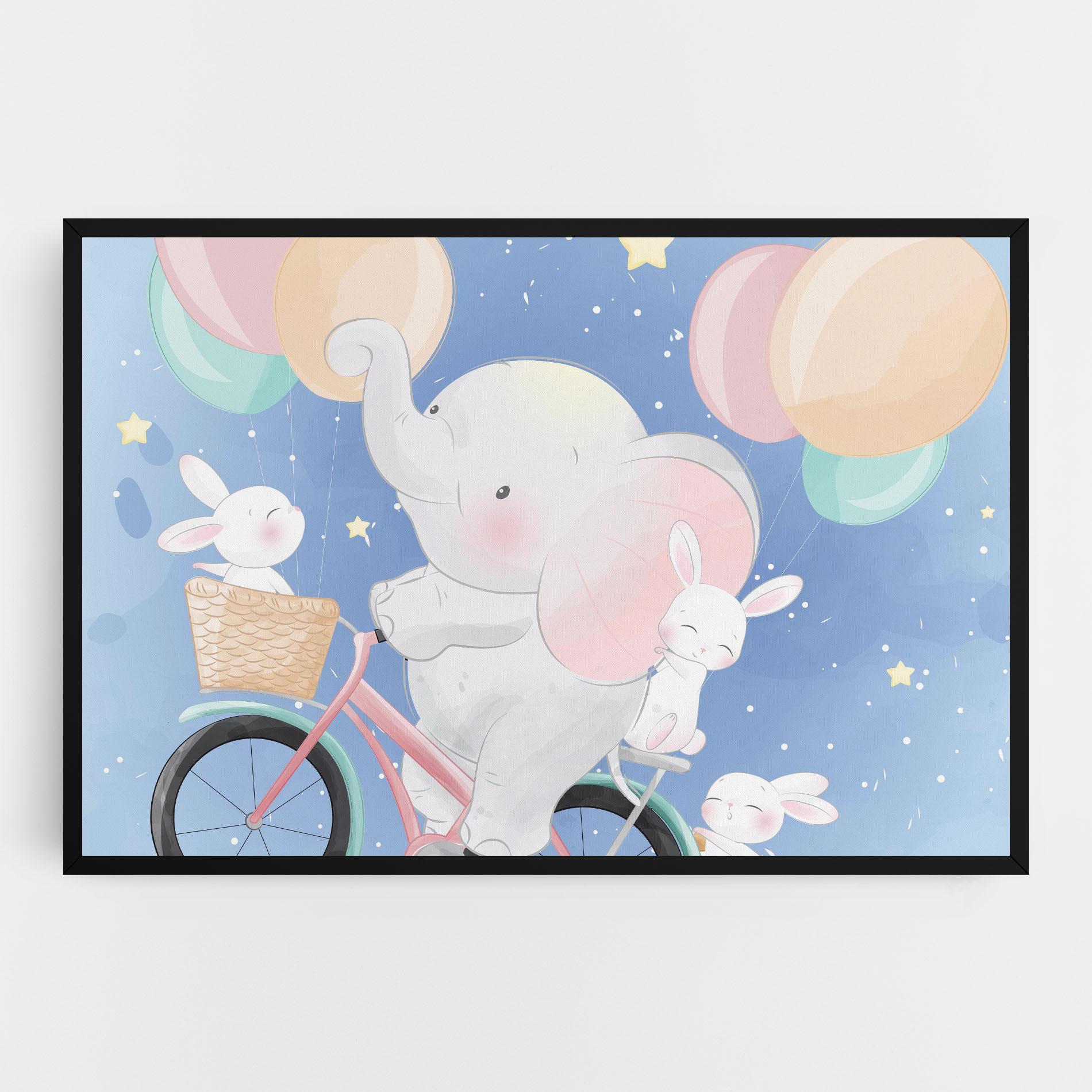 Obraz na Płótnie Bike Elephant mockup 0