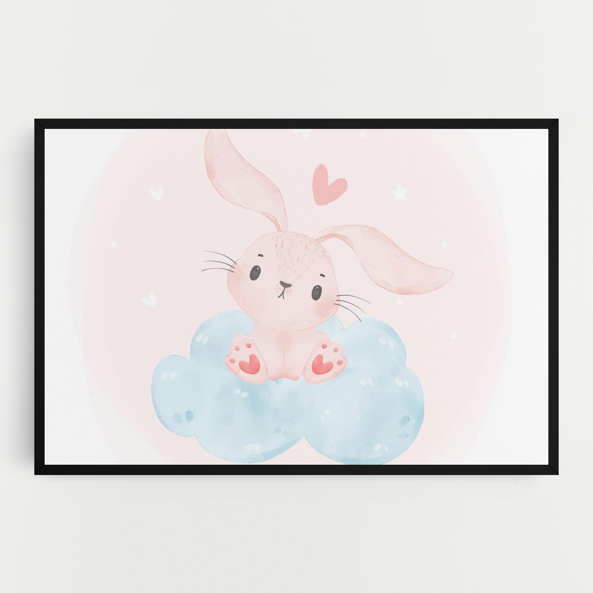 Obraz na Płótnie Cloud Pink Bunny mockup 0