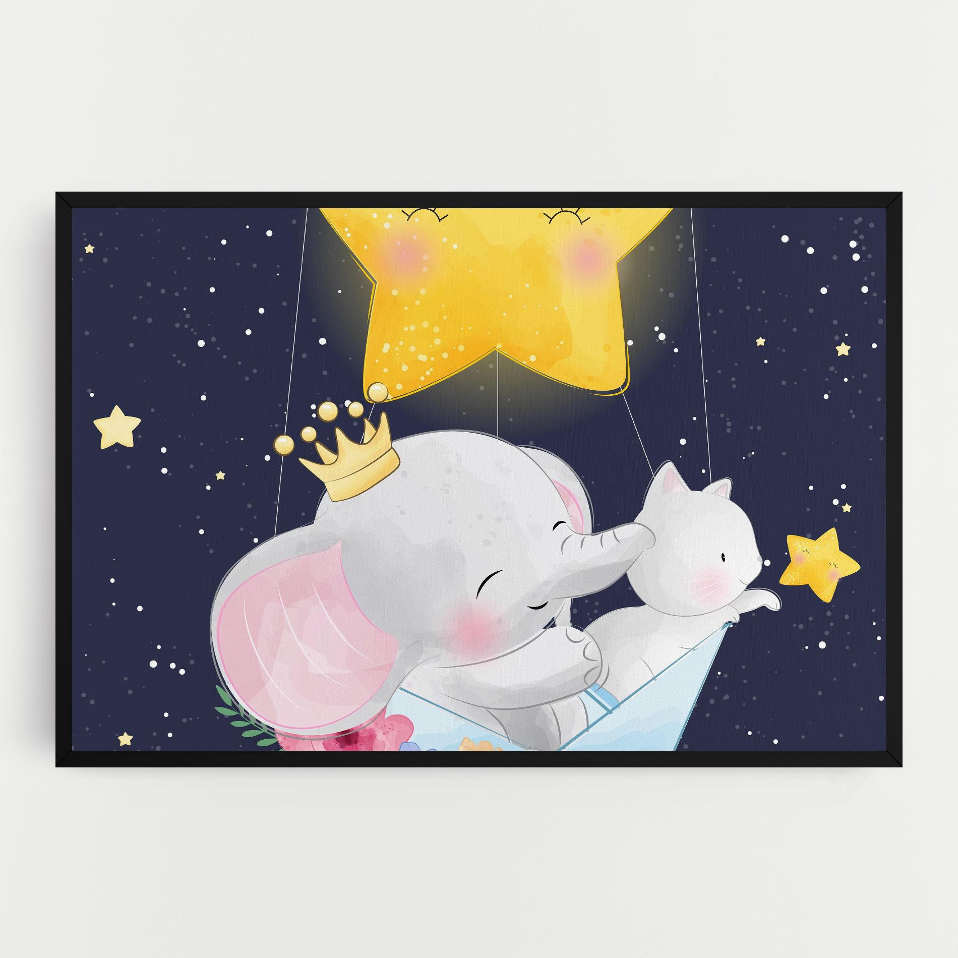 Obraz na Płótnie Elephant Cat mockup 0