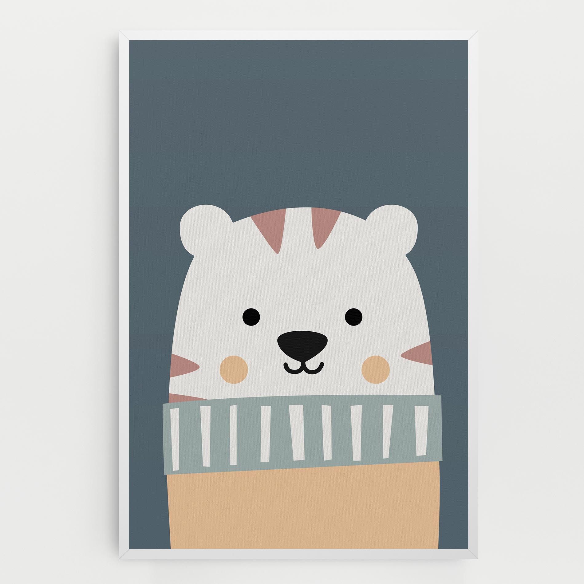 Cute White Tiger mockup 0