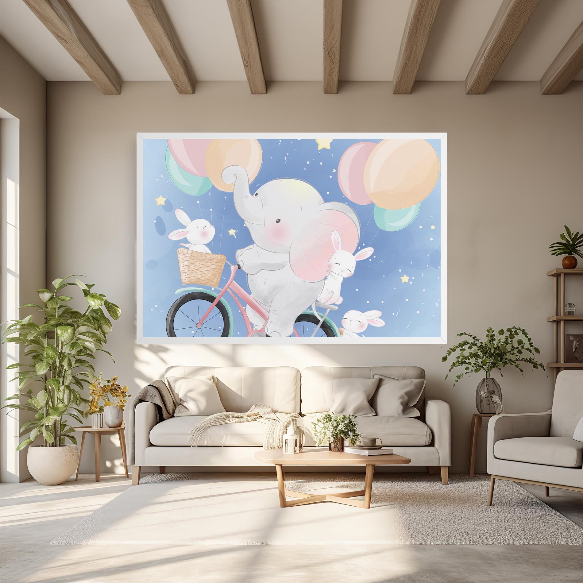 Obraz na Płótnie Bike Elephant mockup 6