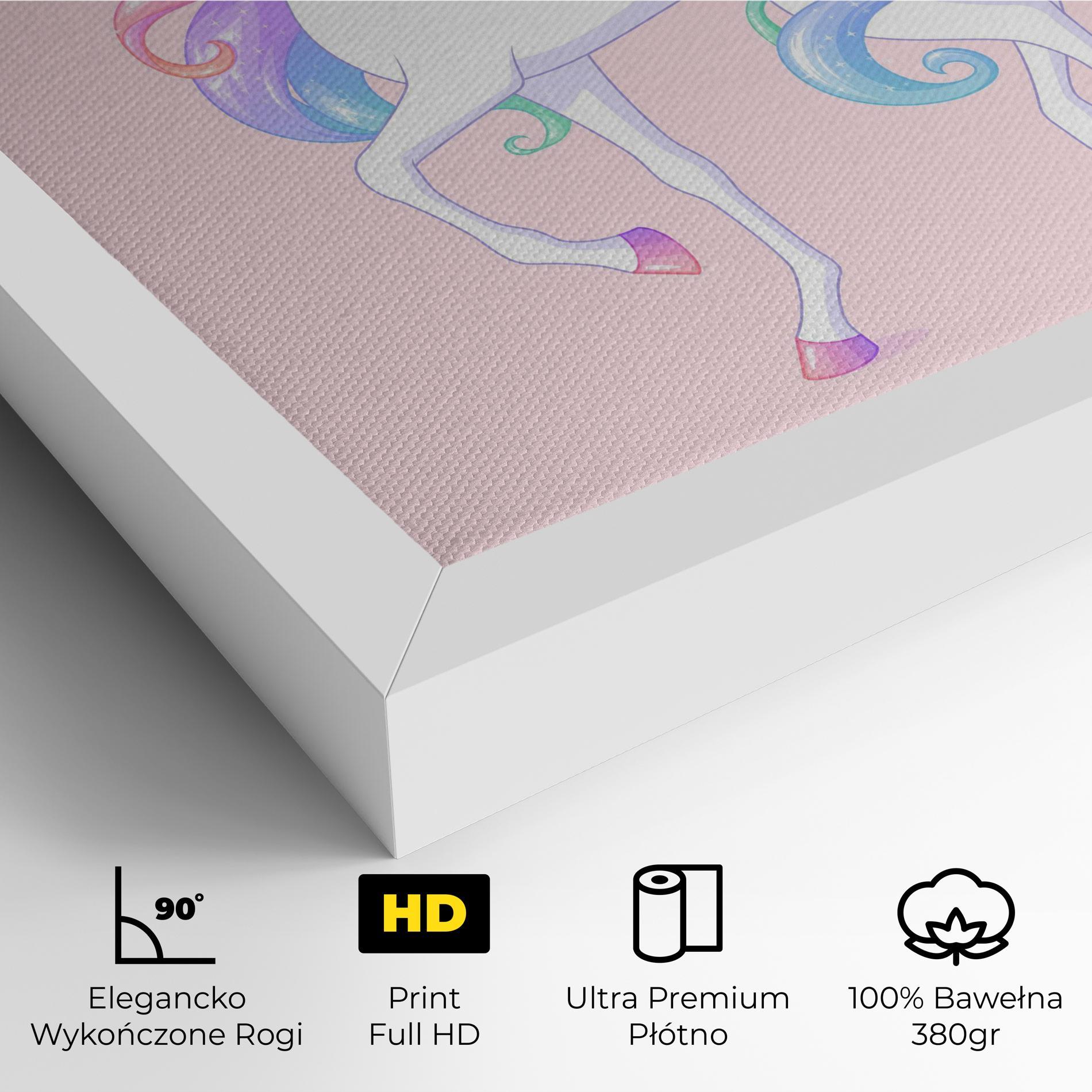 Obraz na Płótnie Beautiful Unicorn mockup 4