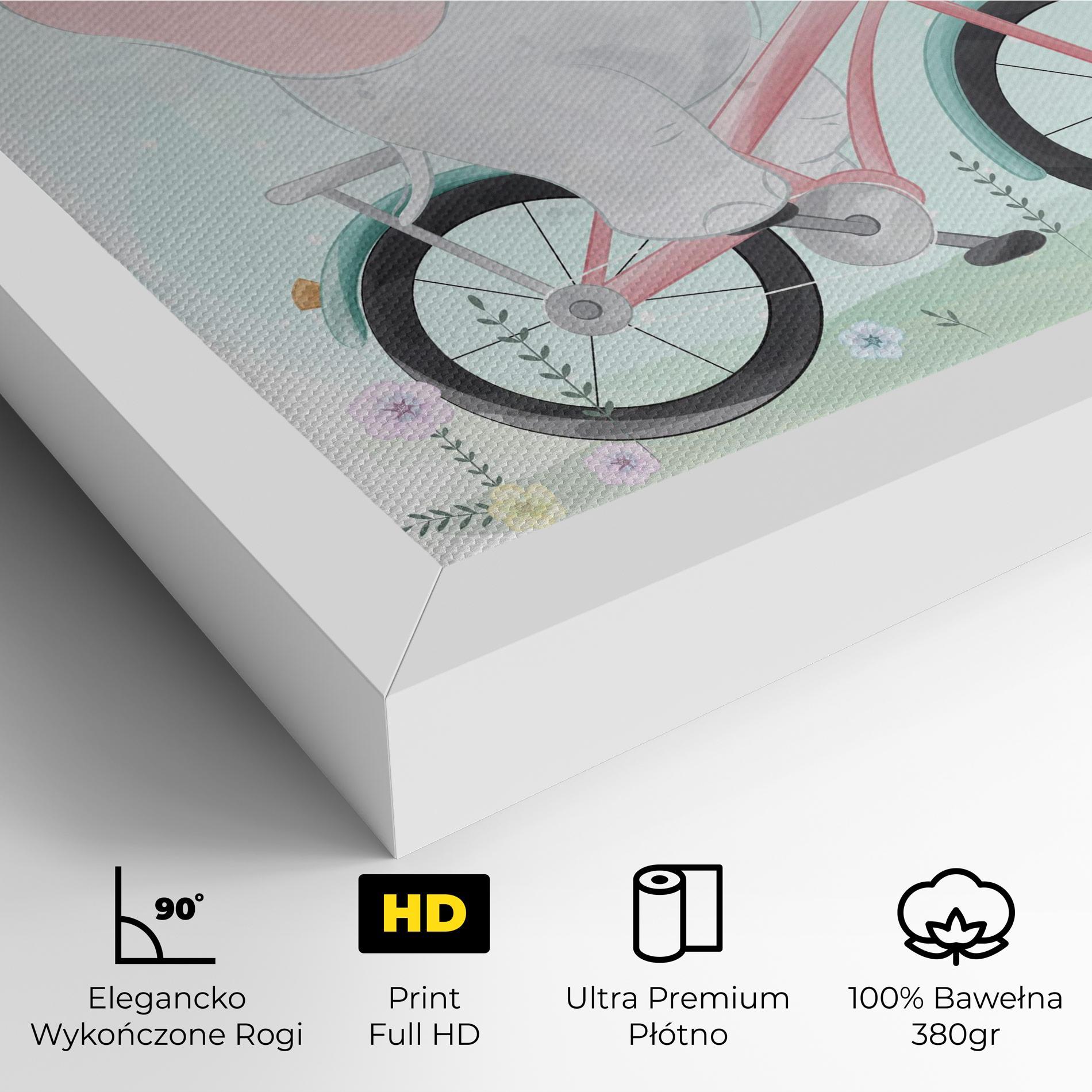 Obraz na Płótnie Elephant Bike mockup 4