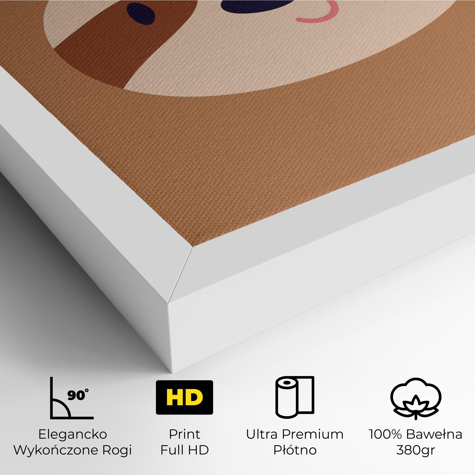 Obraz na Płótnie Sloth Face Portrait mockup 4