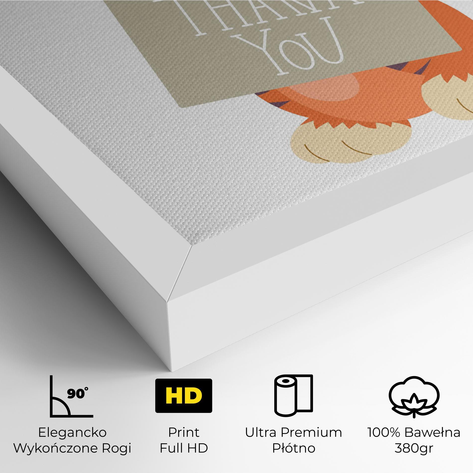 Obraz na Płótnie Tiger Thank U mockup 4