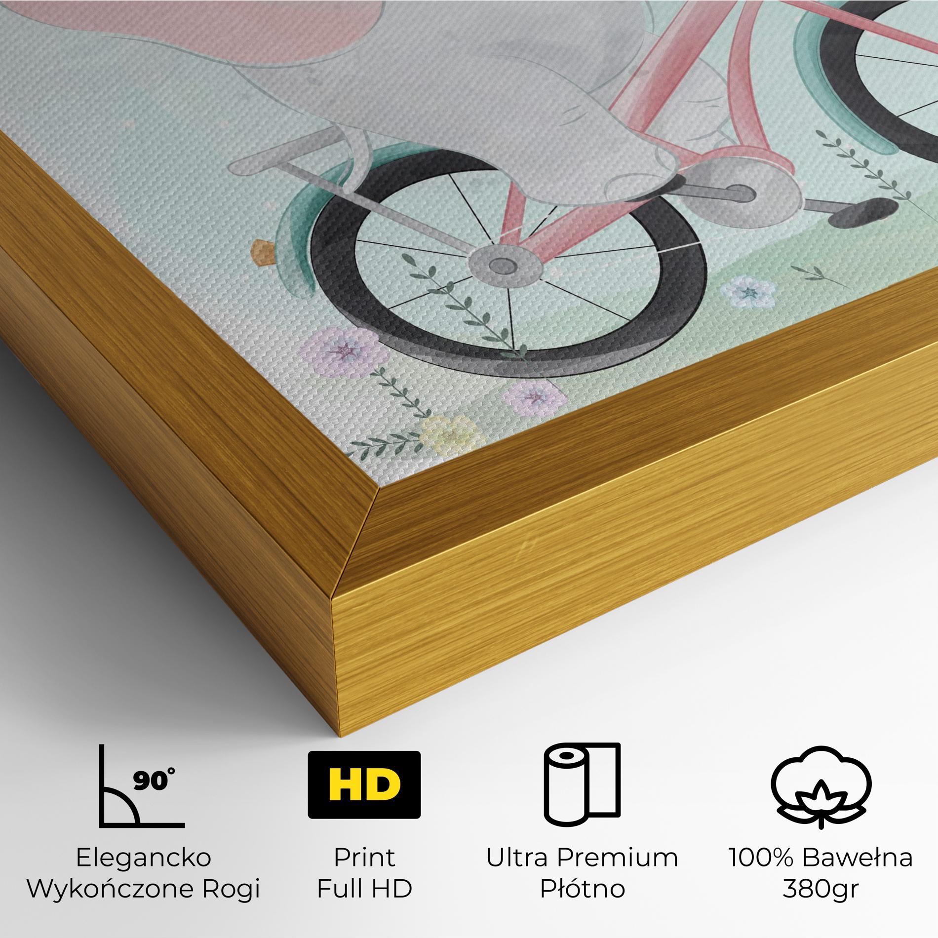 Obraz na Płótnie Elephant Bike mockup 4