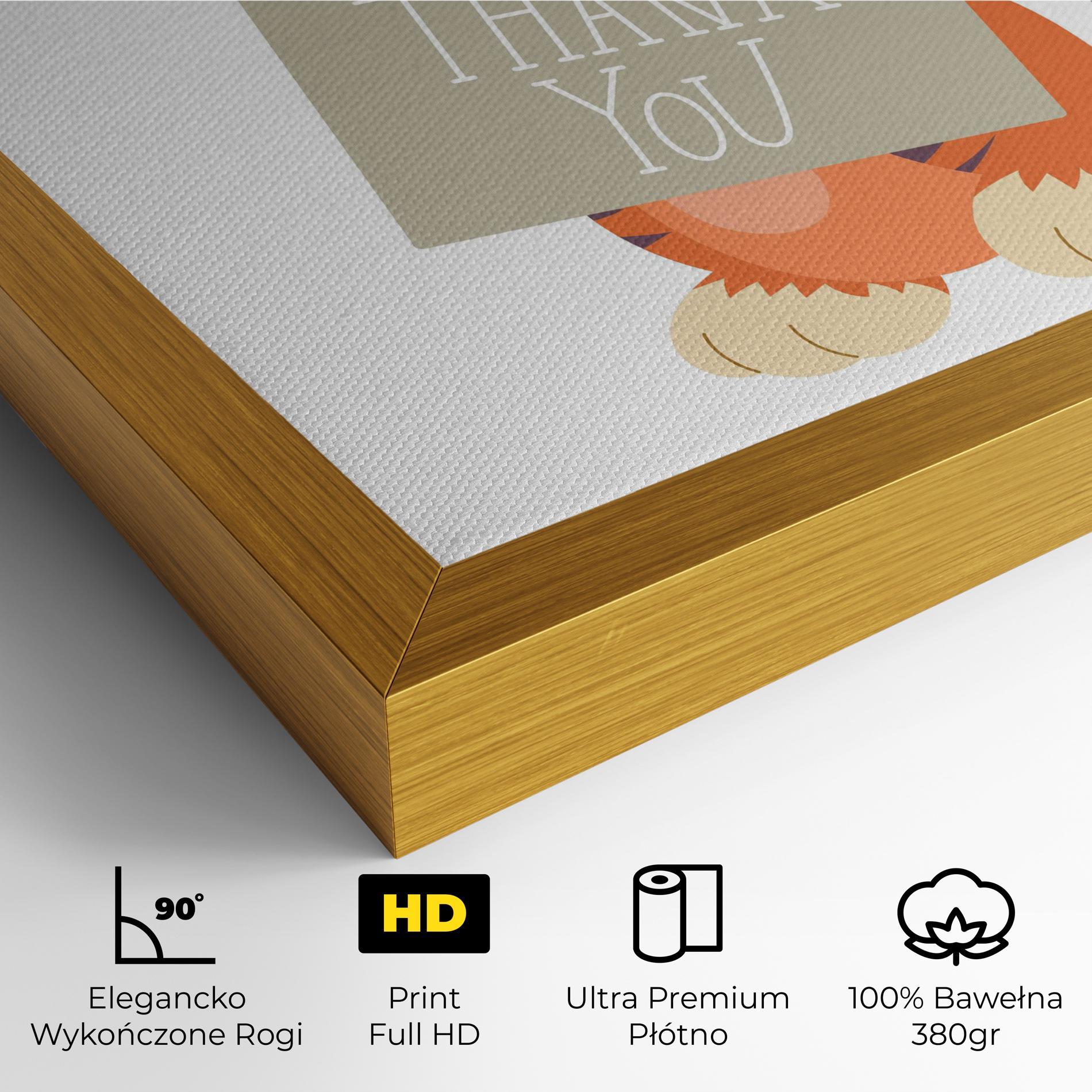 Obraz na Płótnie Tiger Thank U mockup 4