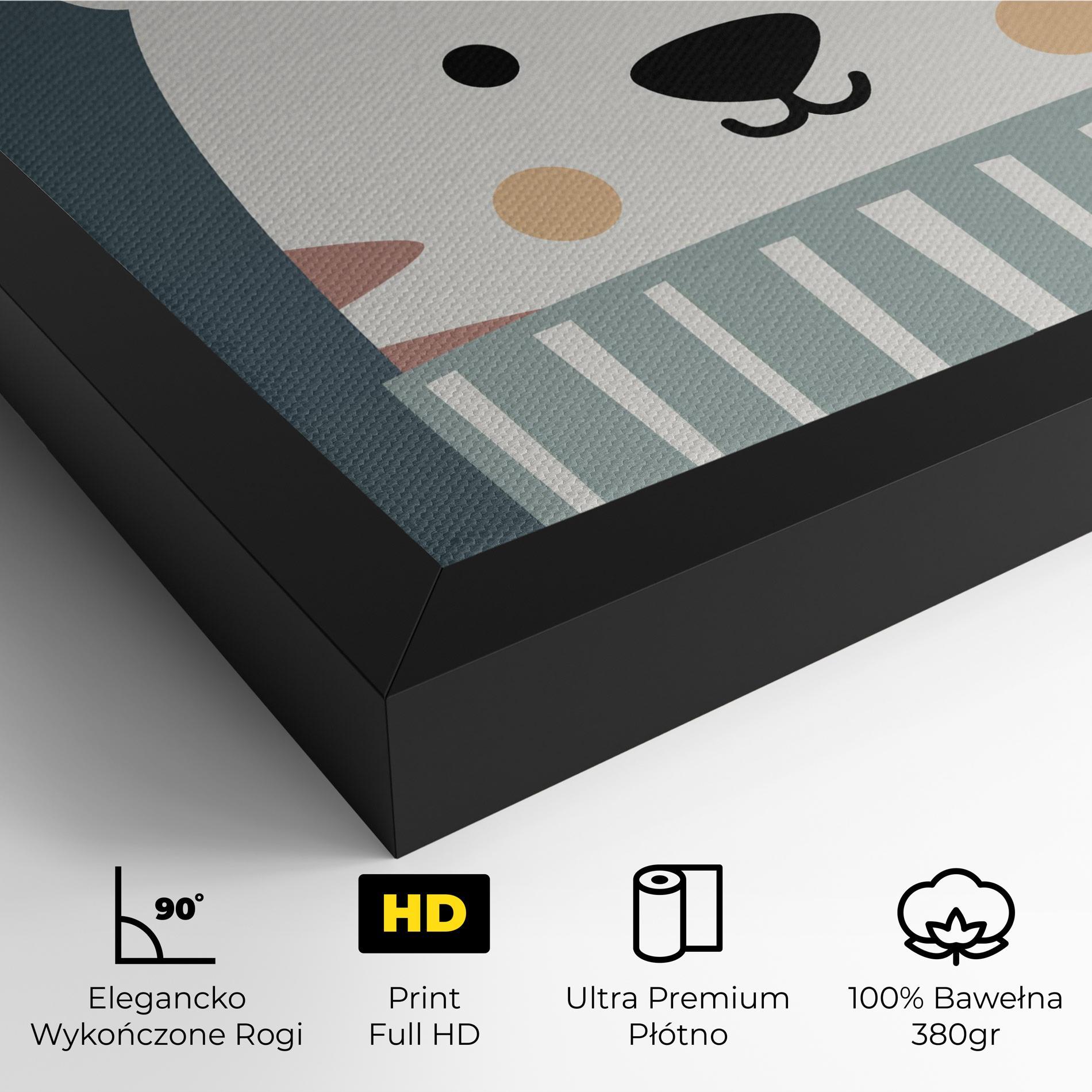 Obraz na Płótnie Cute White Tiger mockup 4