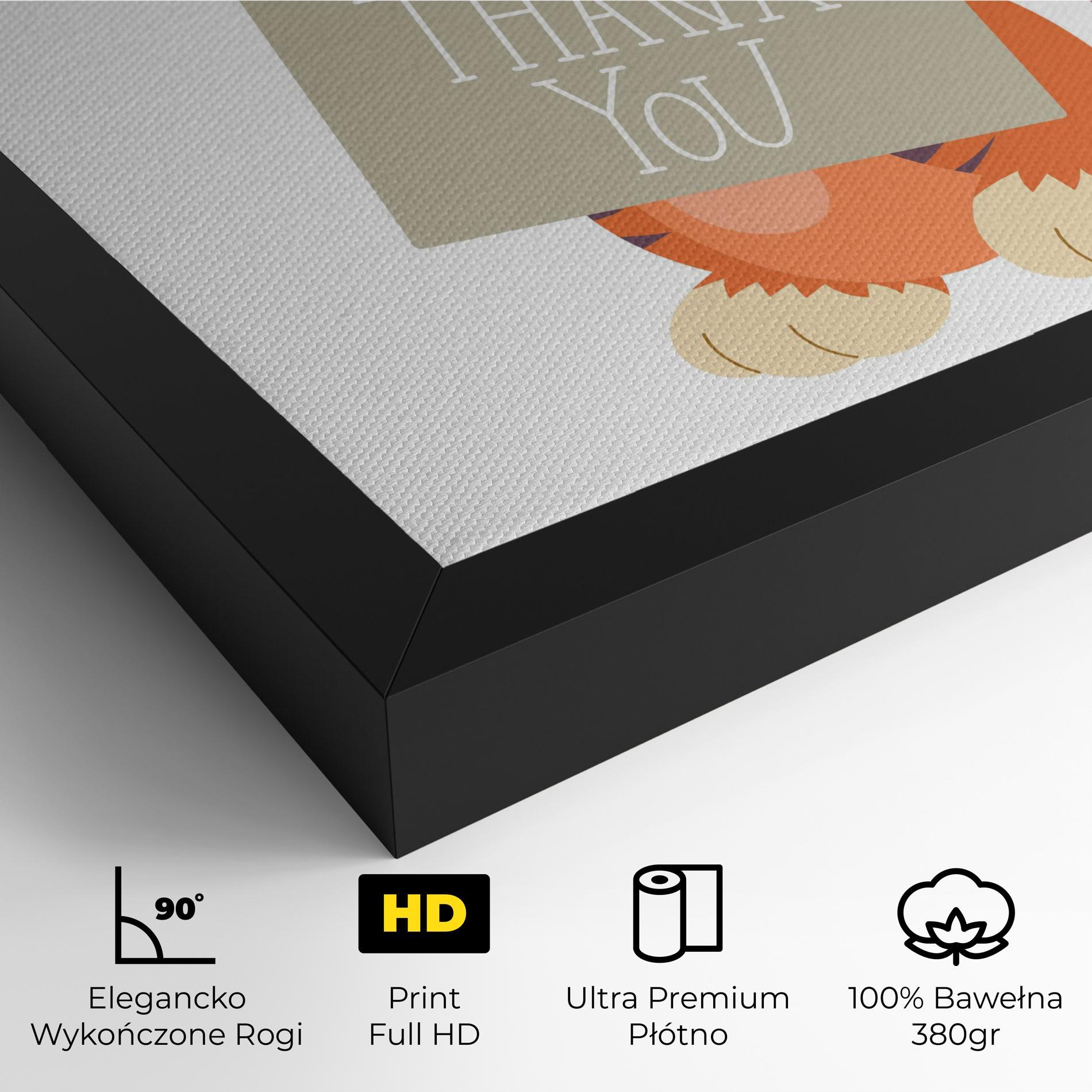 Obraz na Płótnie Tiger Thank U mockup 4
