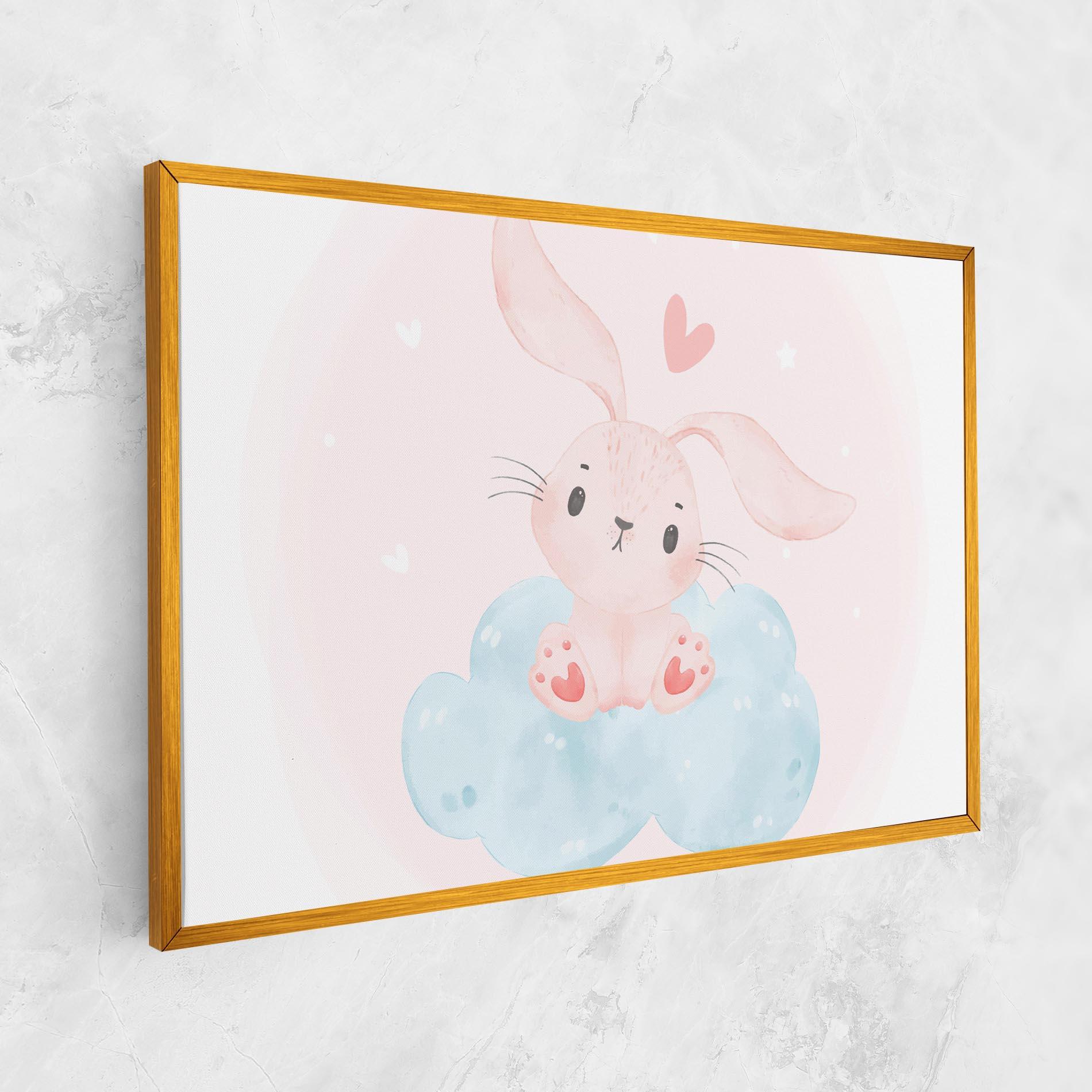 Obraz na Płótnie Cloud Pink Bunny mockup 1