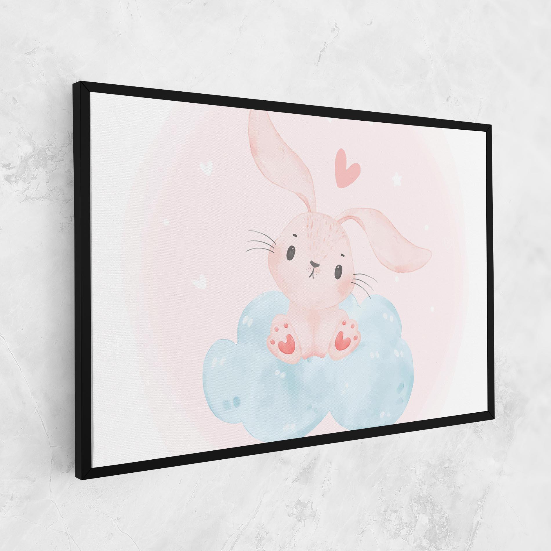 Obraz na Płótnie Cloud Pink Bunny mockup 1