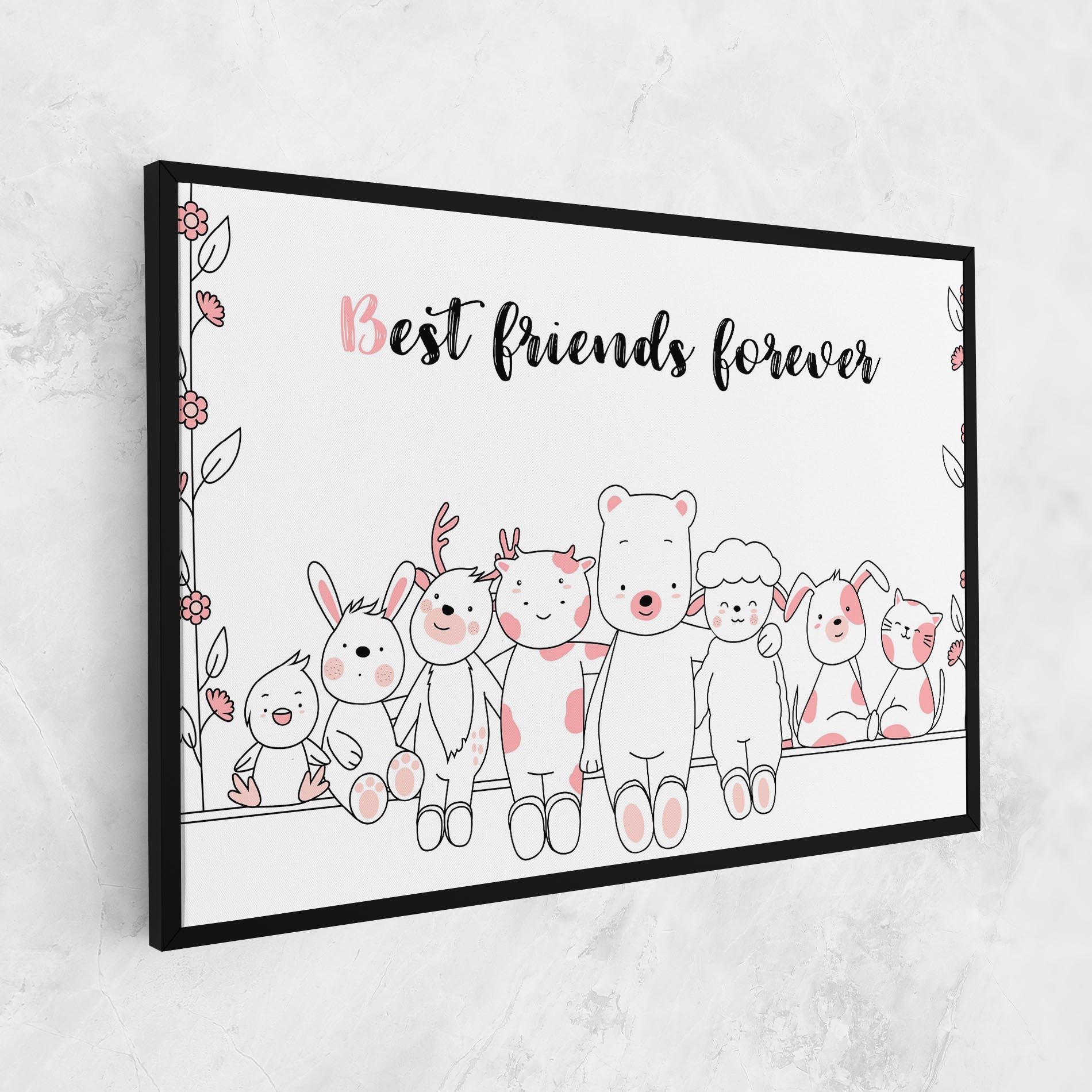 Obraz na Płótnie Friends Forever mockup 1