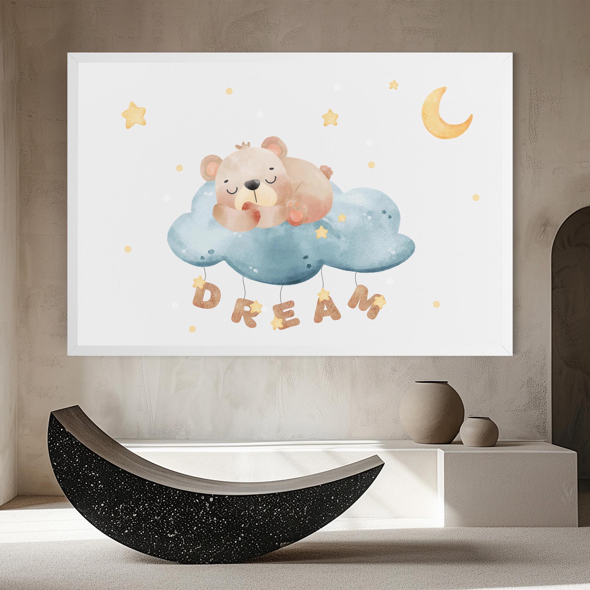 Obraz na Płótnie Dream Sleepy Bear mockup 8