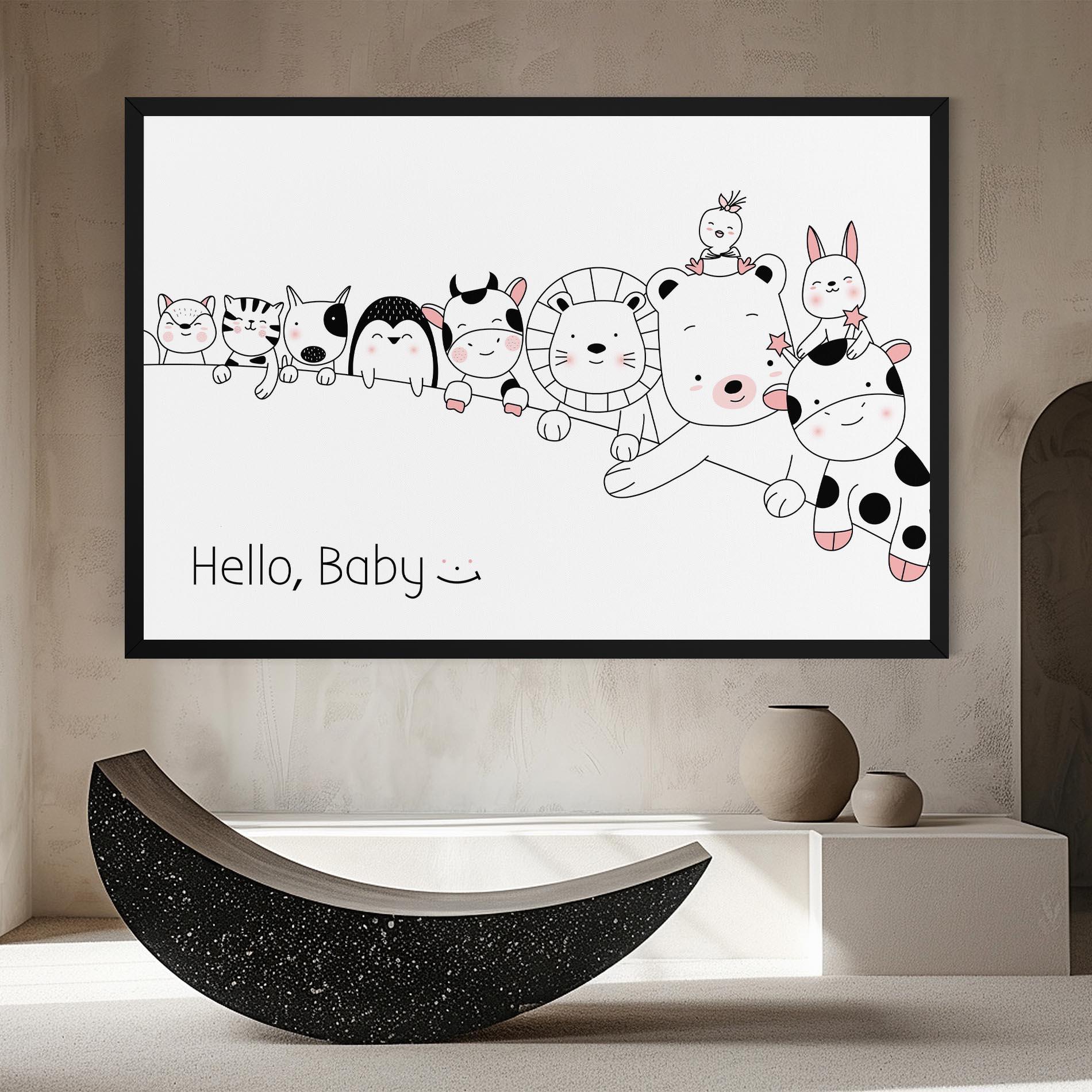 Obraz na Płótnie Hello Baby mockup 8