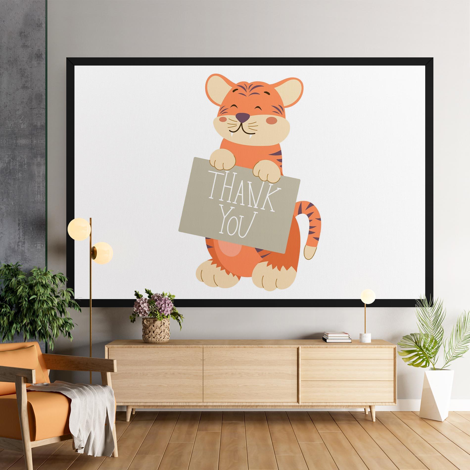 Obraz na Płótnie Tiger Thank U mockup 9