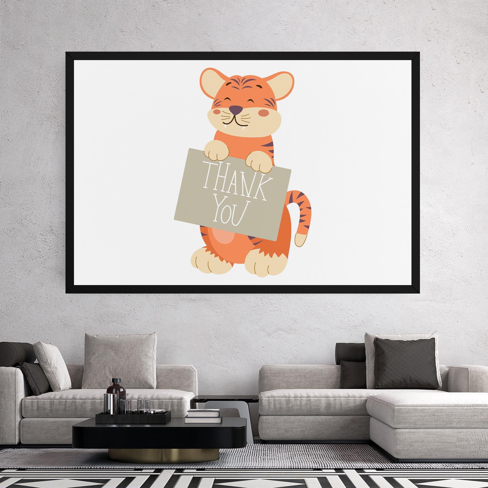 Obraz na Płótnie Tiger Thank U mockup 2