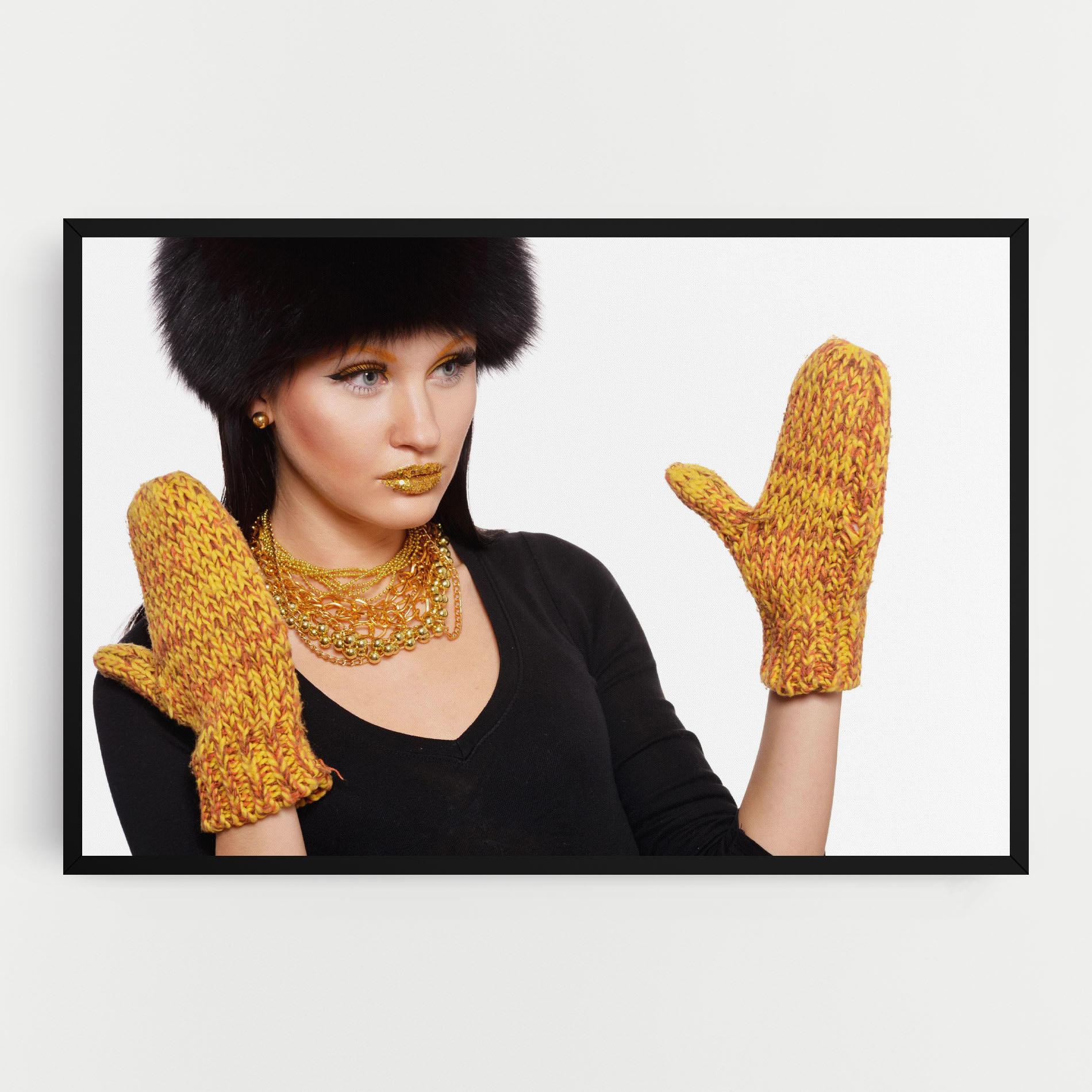 Obraz na Płótnie Gold Accessories mockup 0