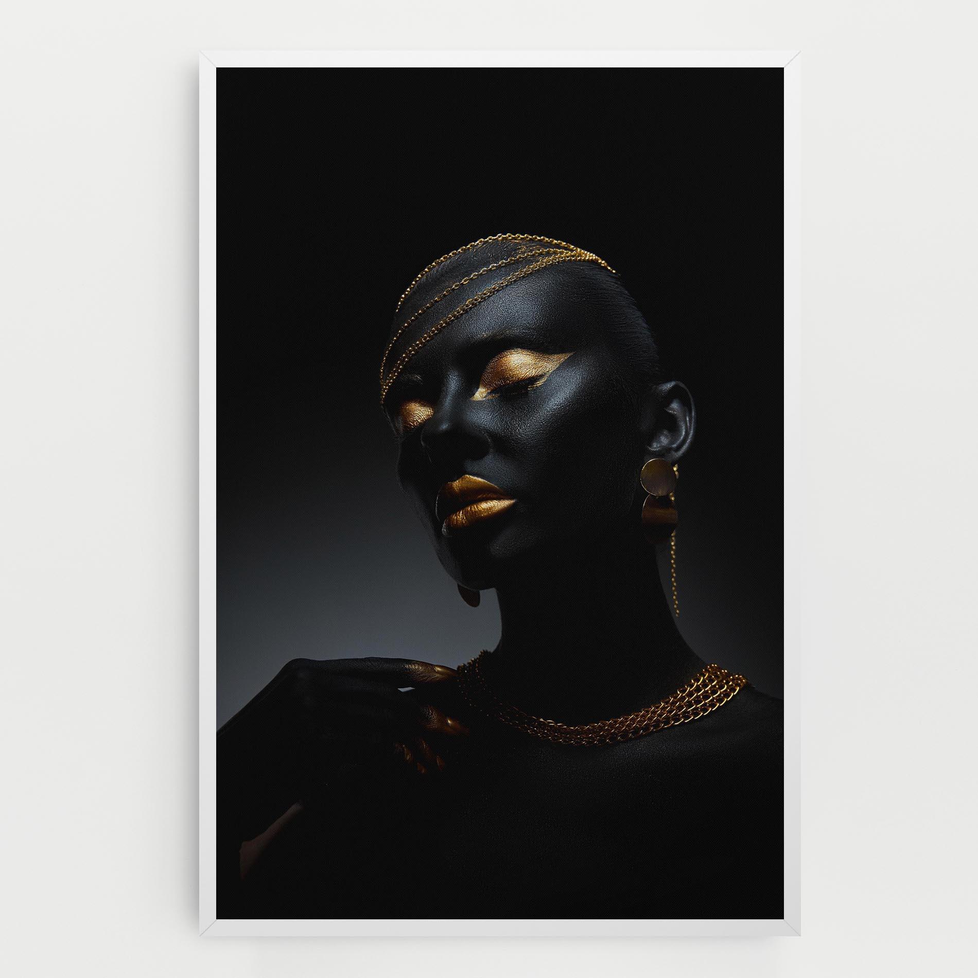 Obraz na Płótnie Beauty Gold mockup 0
