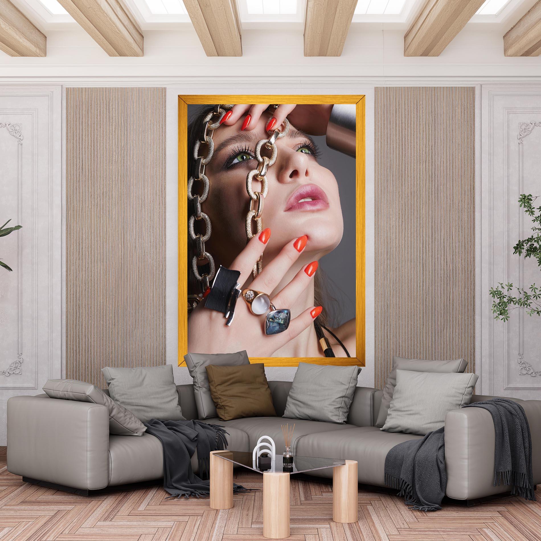 Obraz na Płótnie Big Chain Woman mockup 6