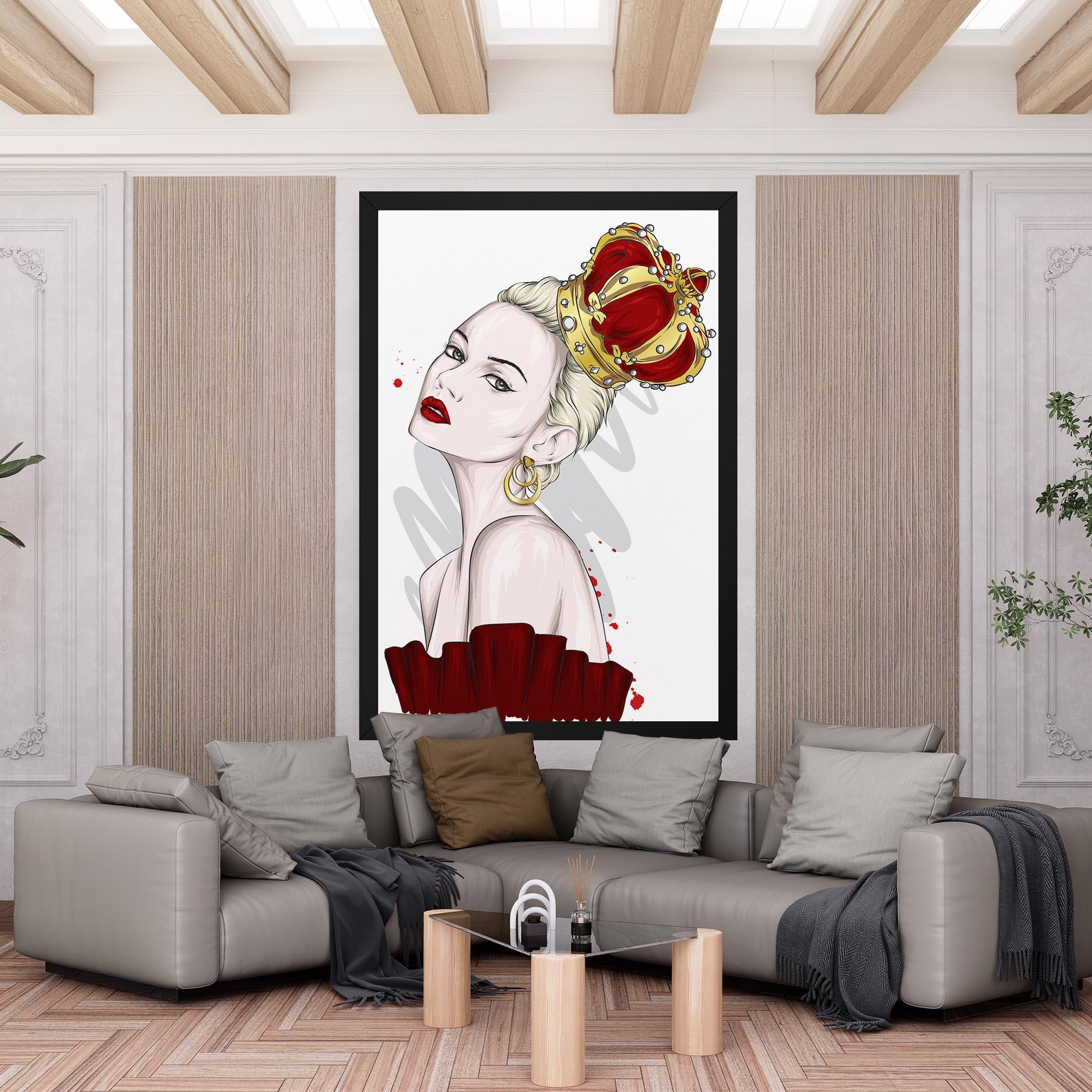 Obraz na Płótnie Big Red Crown mockup 6