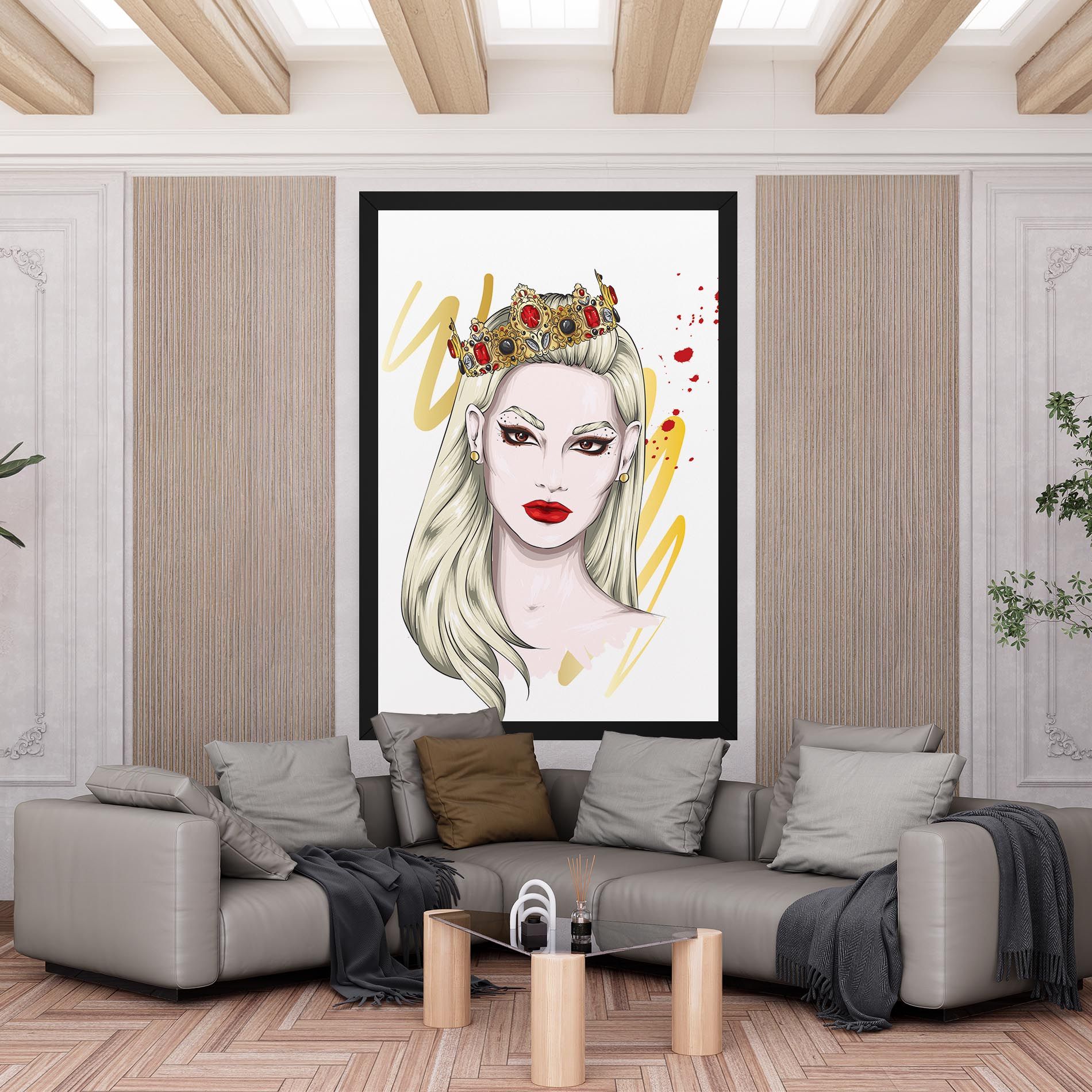 Gold Crown Woman mockup 6