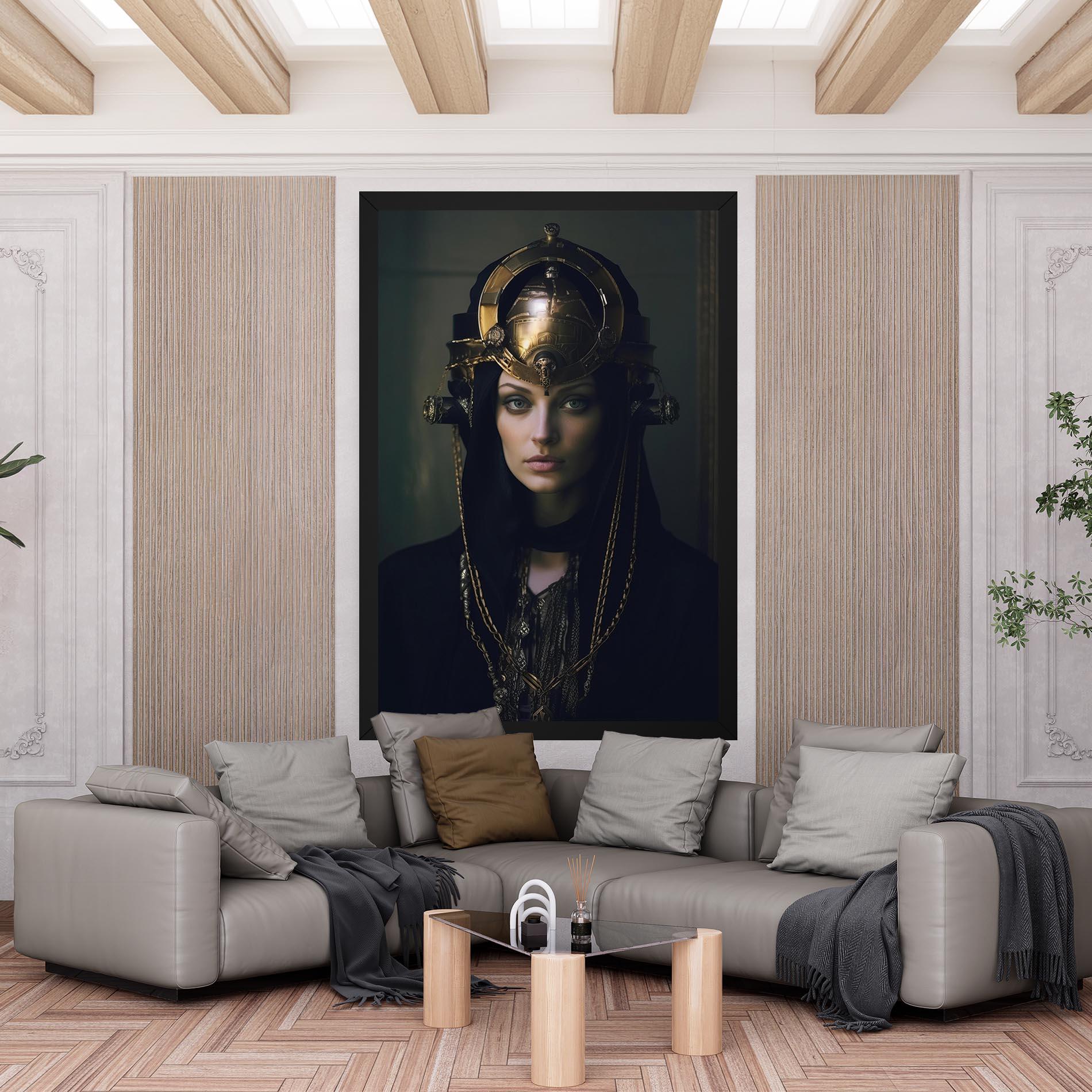 Obraz na Płótnie Gold Headpiece mockup 6