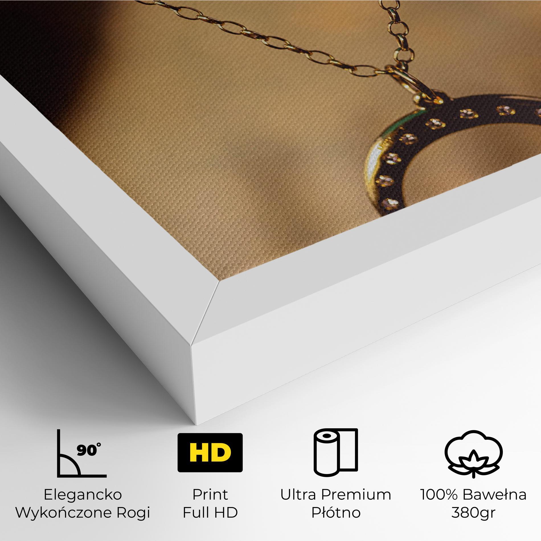 Obraz na Płótnie Moon Blue Necklace mockup 4