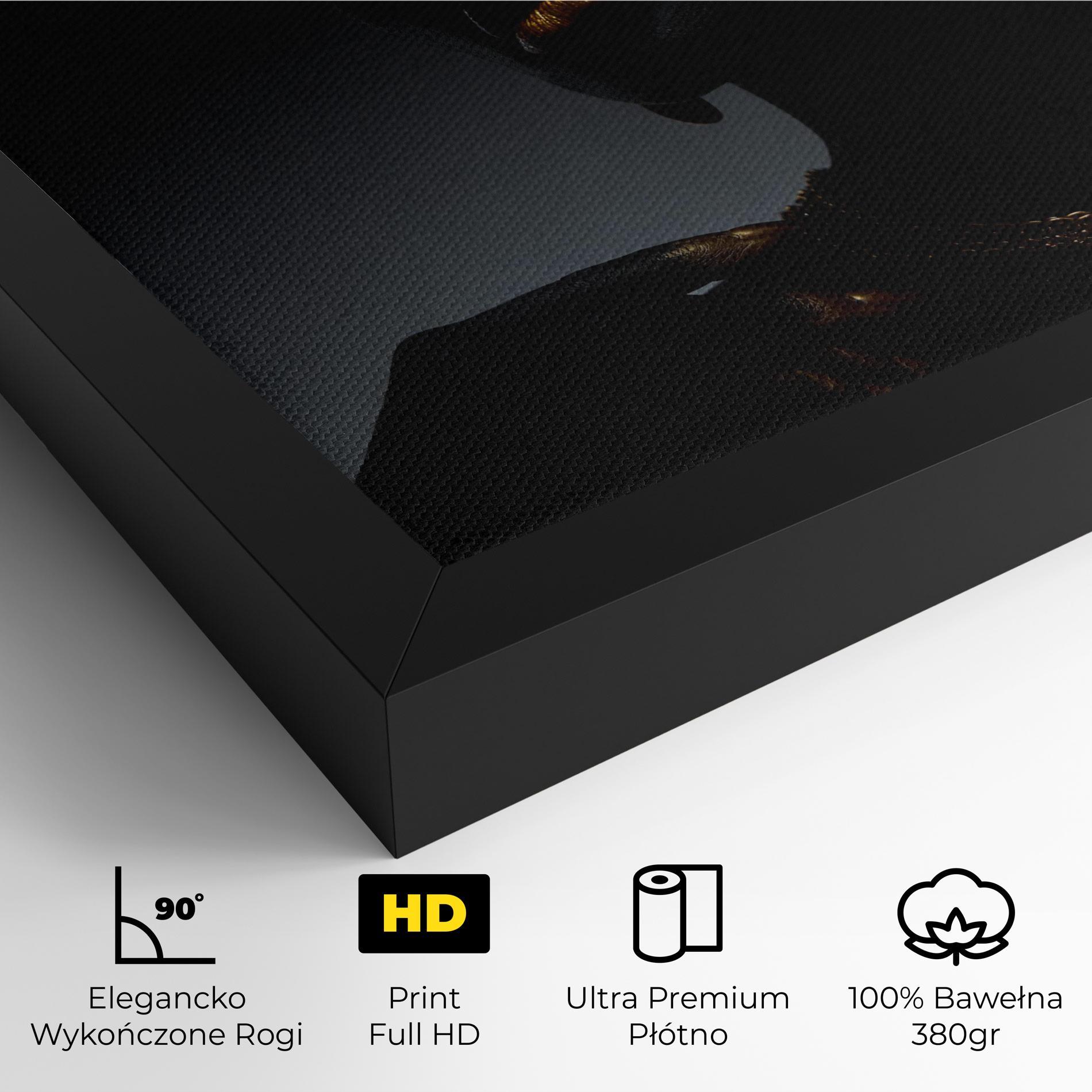 Obraz na Płótnie Beauty Gold mockup 4