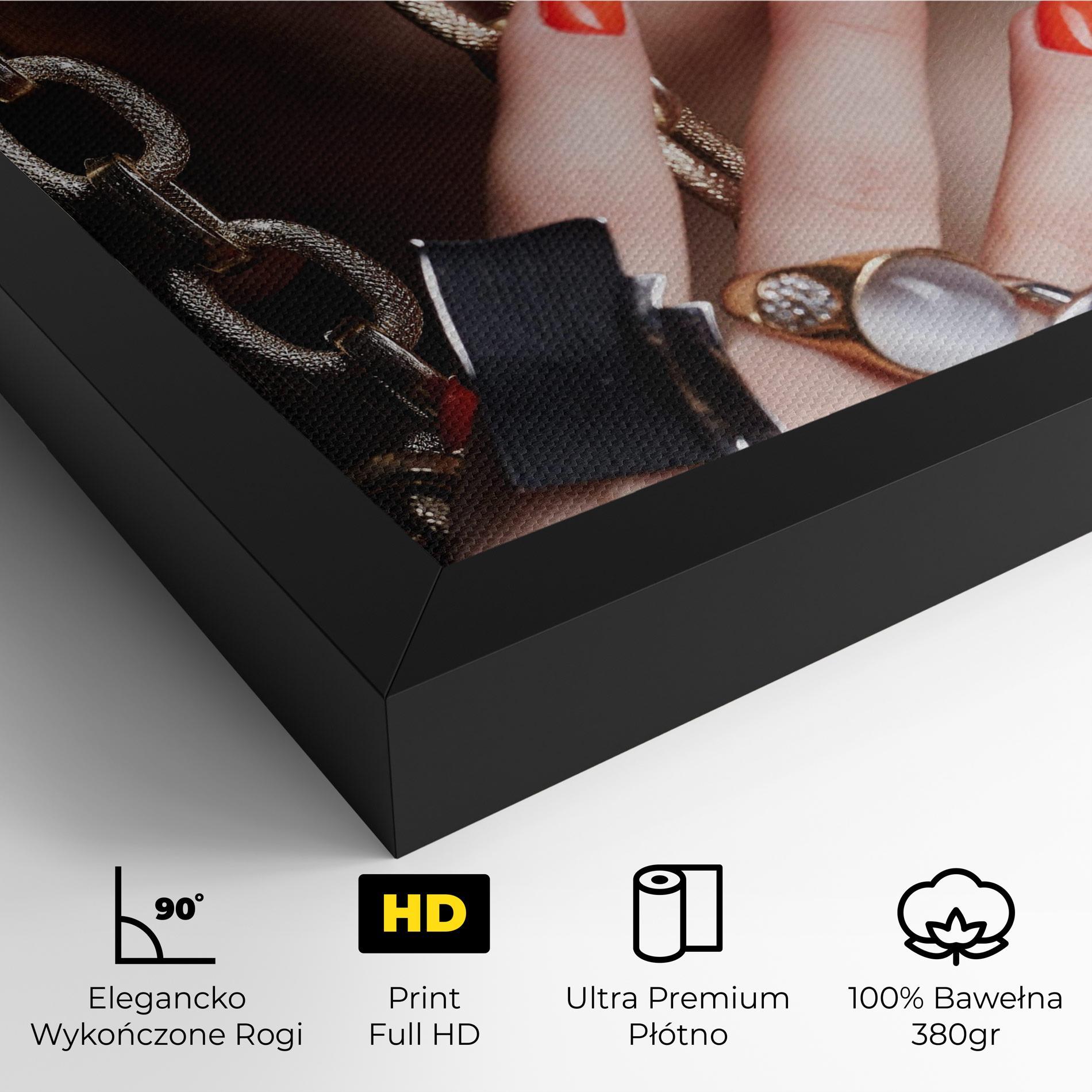 Obraz na Płótnie Big Chain Woman mockup 4