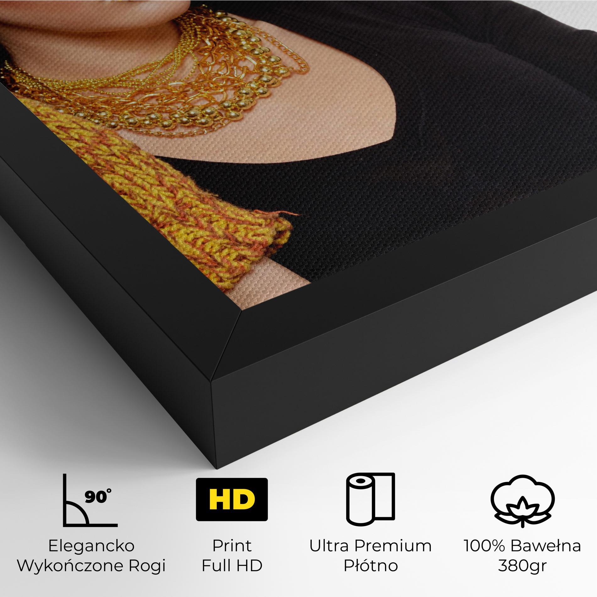 Obraz na Płótnie Gold Accessories mockup 4