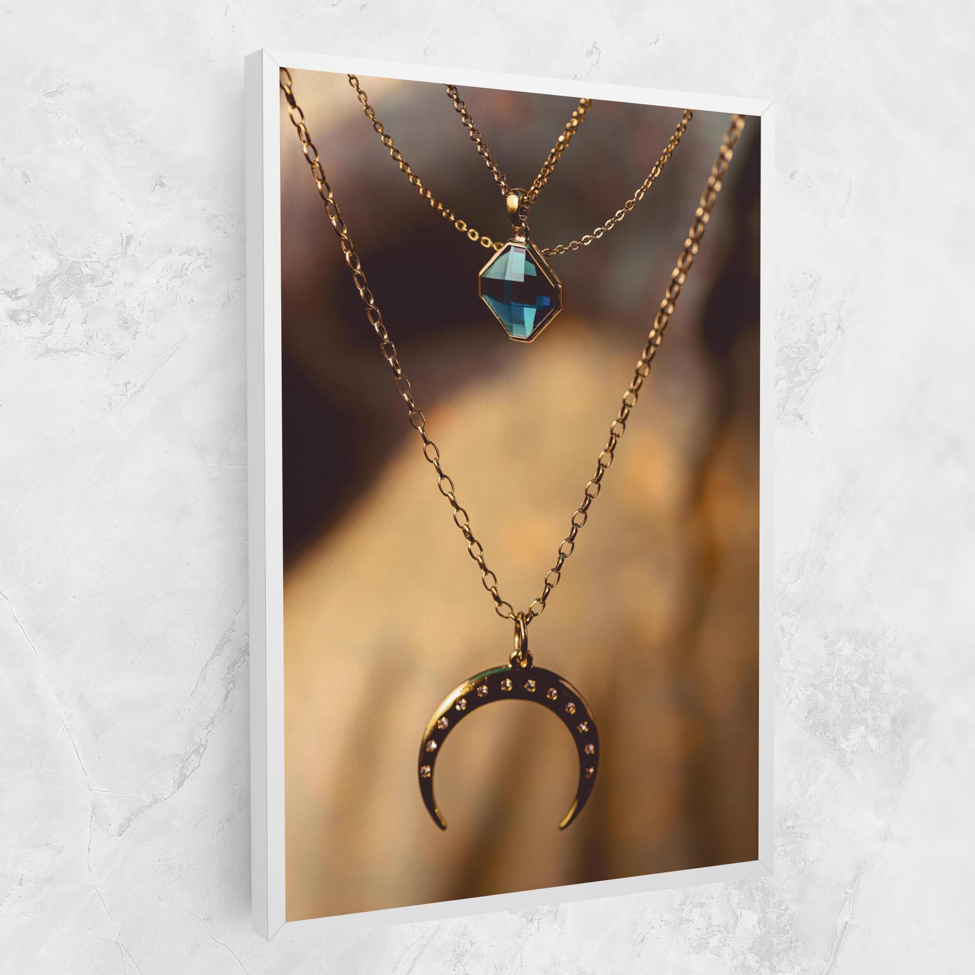 Obraz na Płótnie Moon Blue Necklace mockup 1