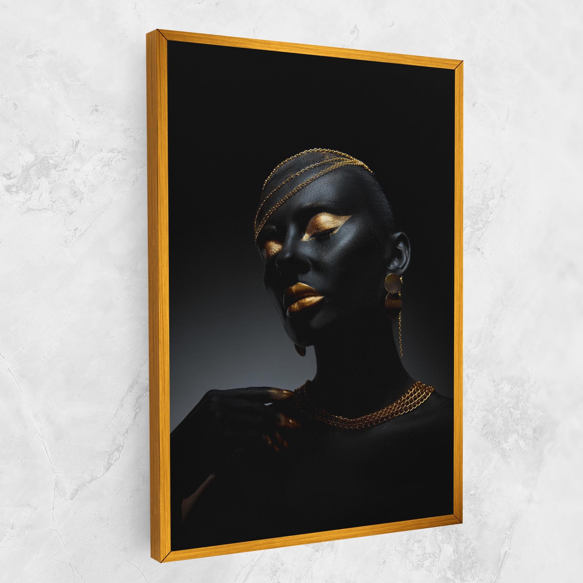Obraz na Płótnie Beauty Gold mockup 1