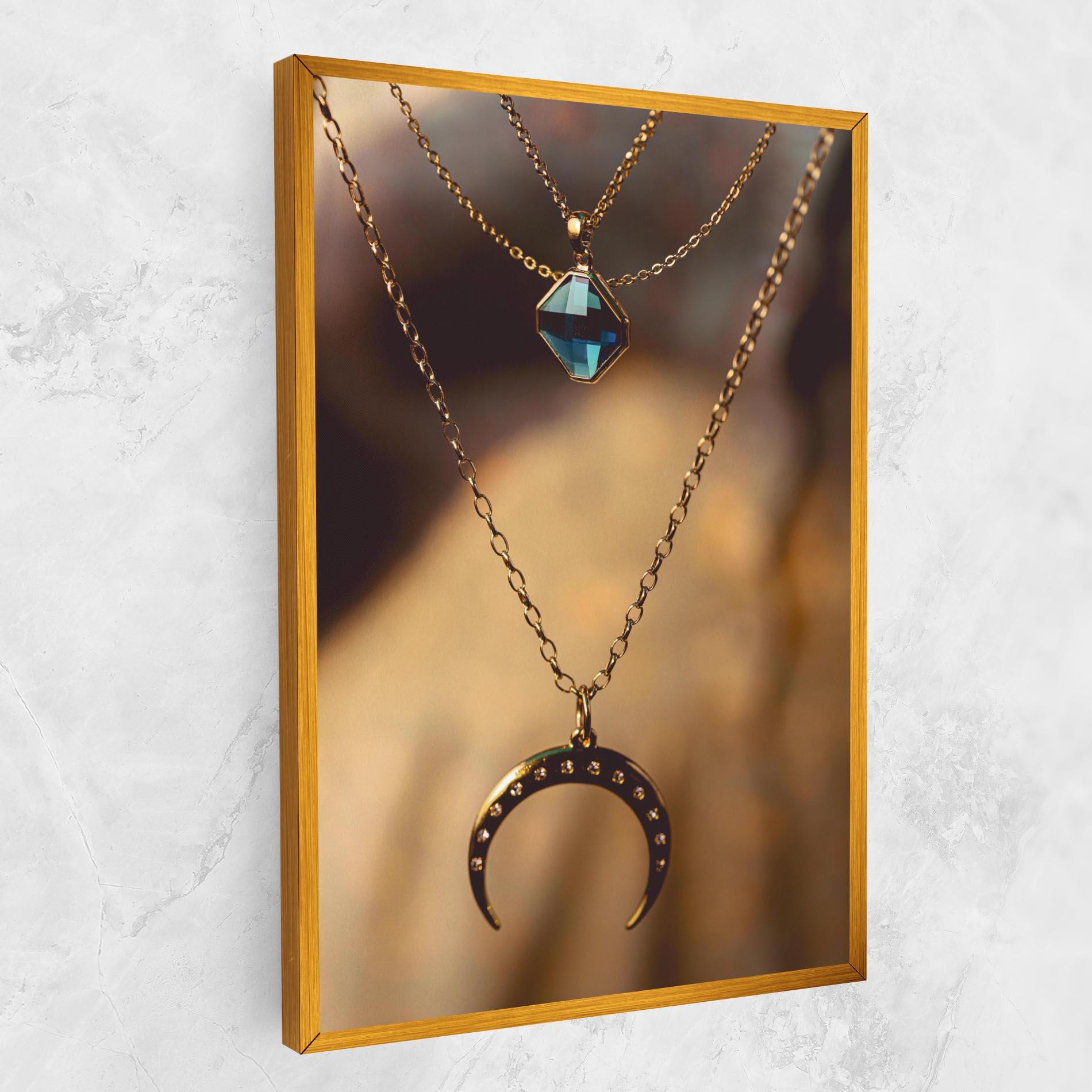 Obraz na Płótnie Moon Blue Necklace mockup 1